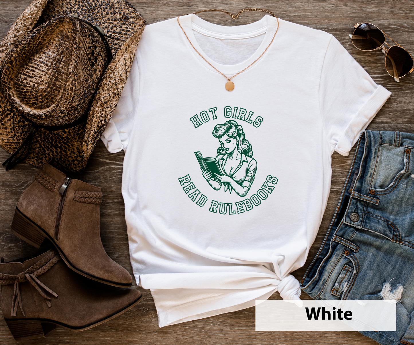 Hot Girls Read Rulebooks_ Adult Unisex T-Shirt