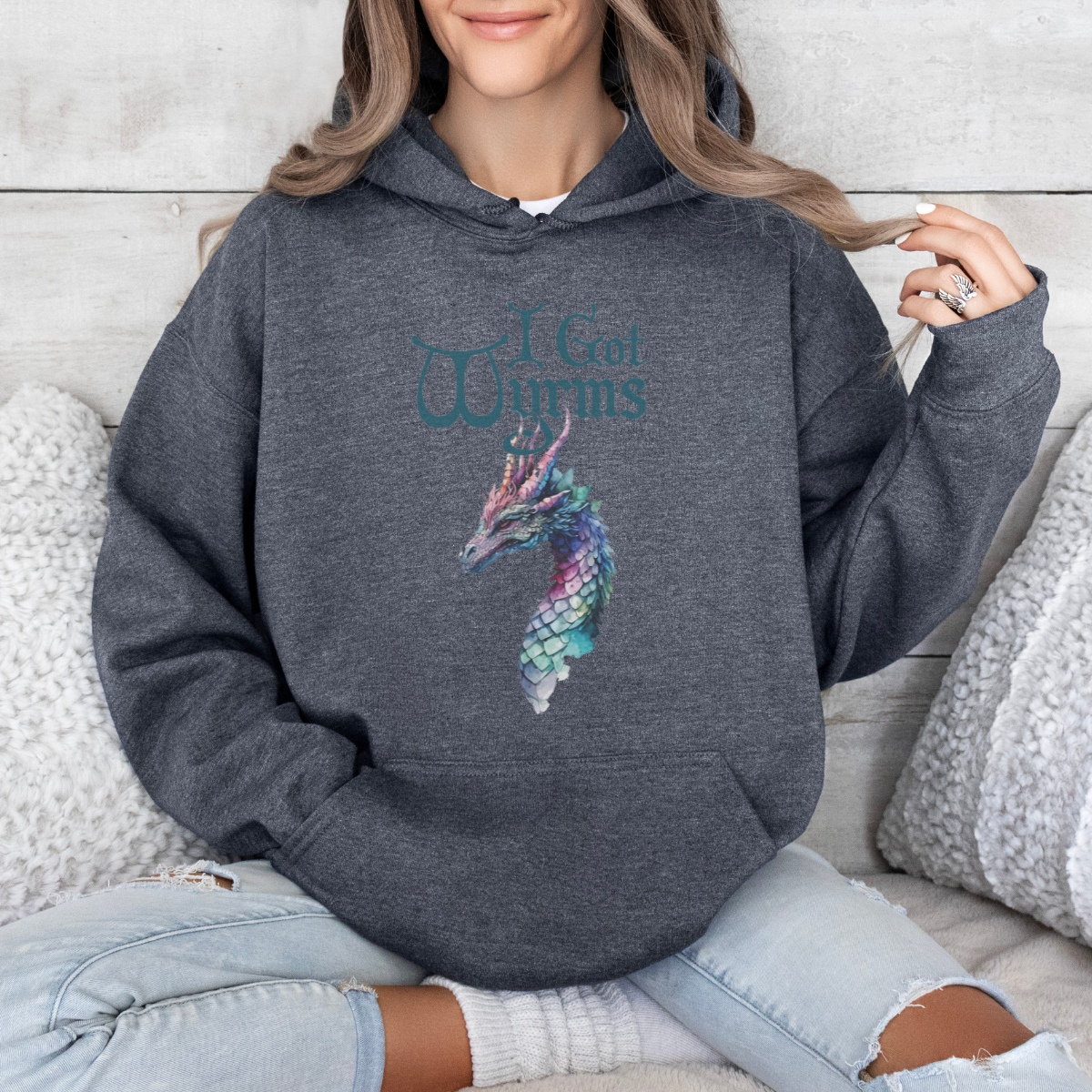 I Got Wyrms Unisex Adult Hoodie for Board Gamers