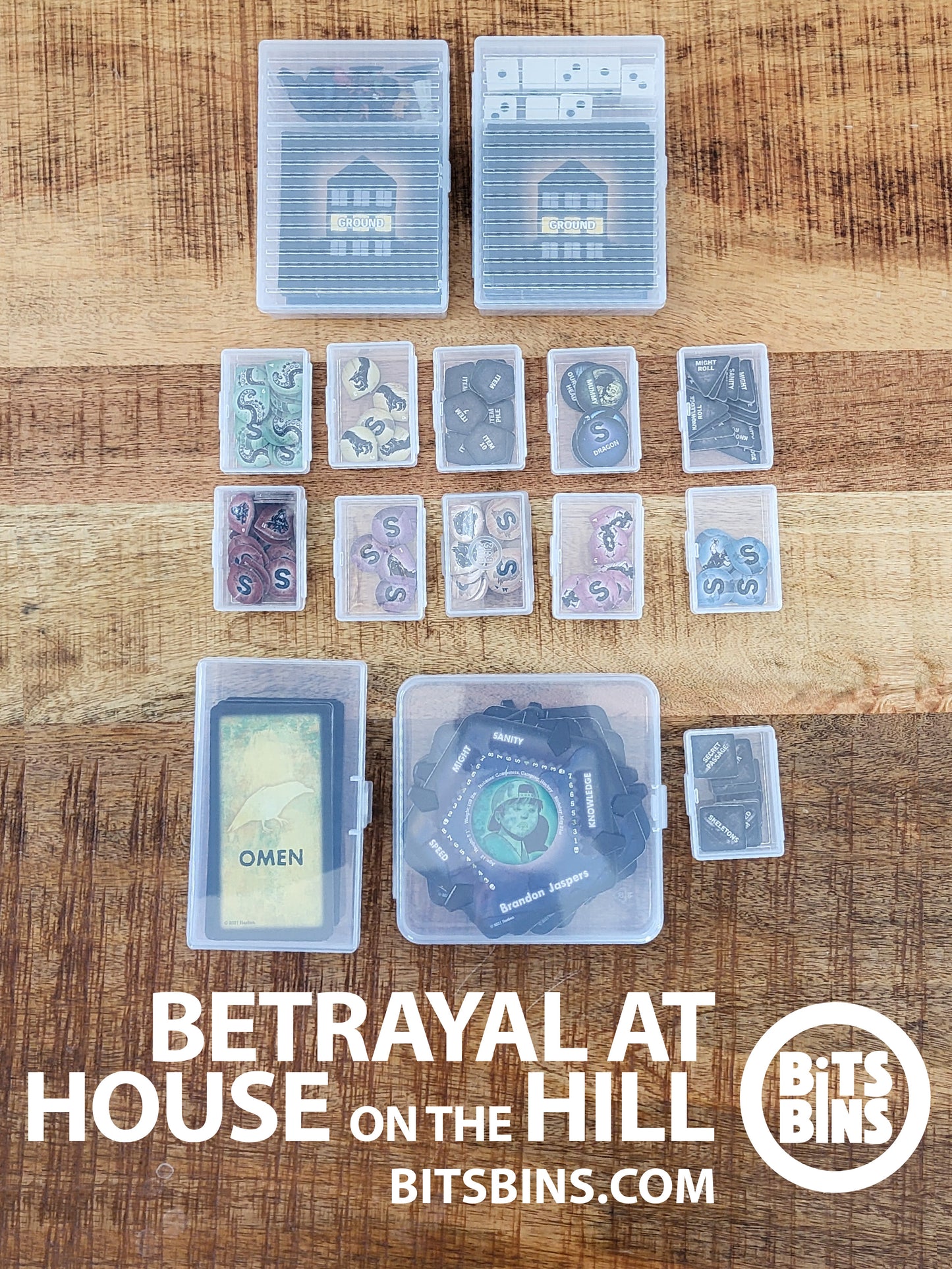 RECOMMENDED Bitsbins Betrayal at the House on the Hill - 11 Minis, 2 Originals, 1 Flat, 1 Tile, 2 Tarot
