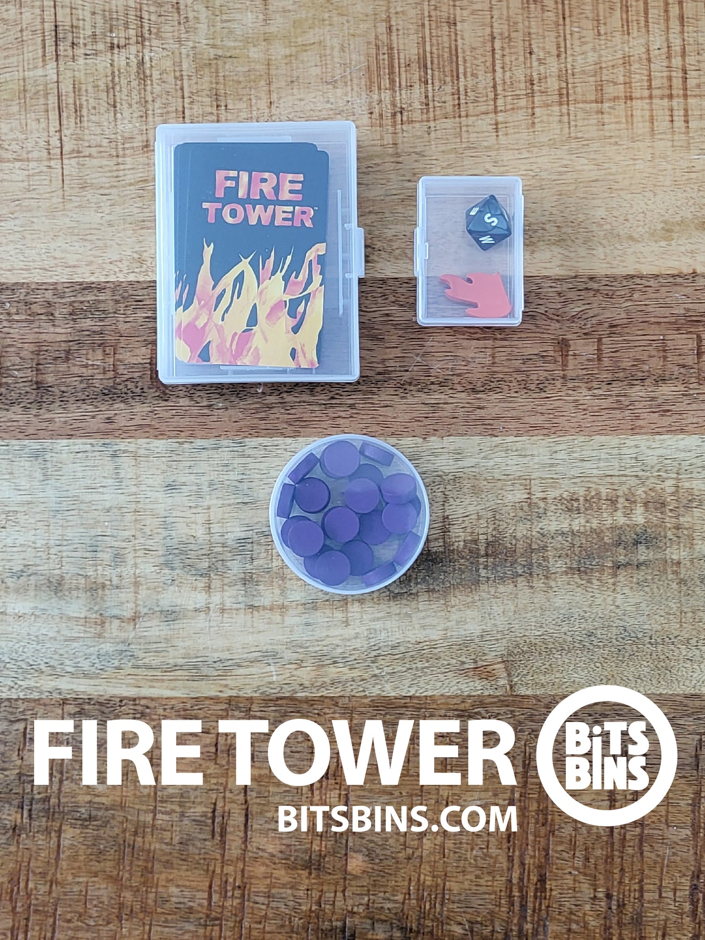 RECOMMENDED BitsBins Fire Tower - 1 Pod , 1 Mini, 1 Card Box