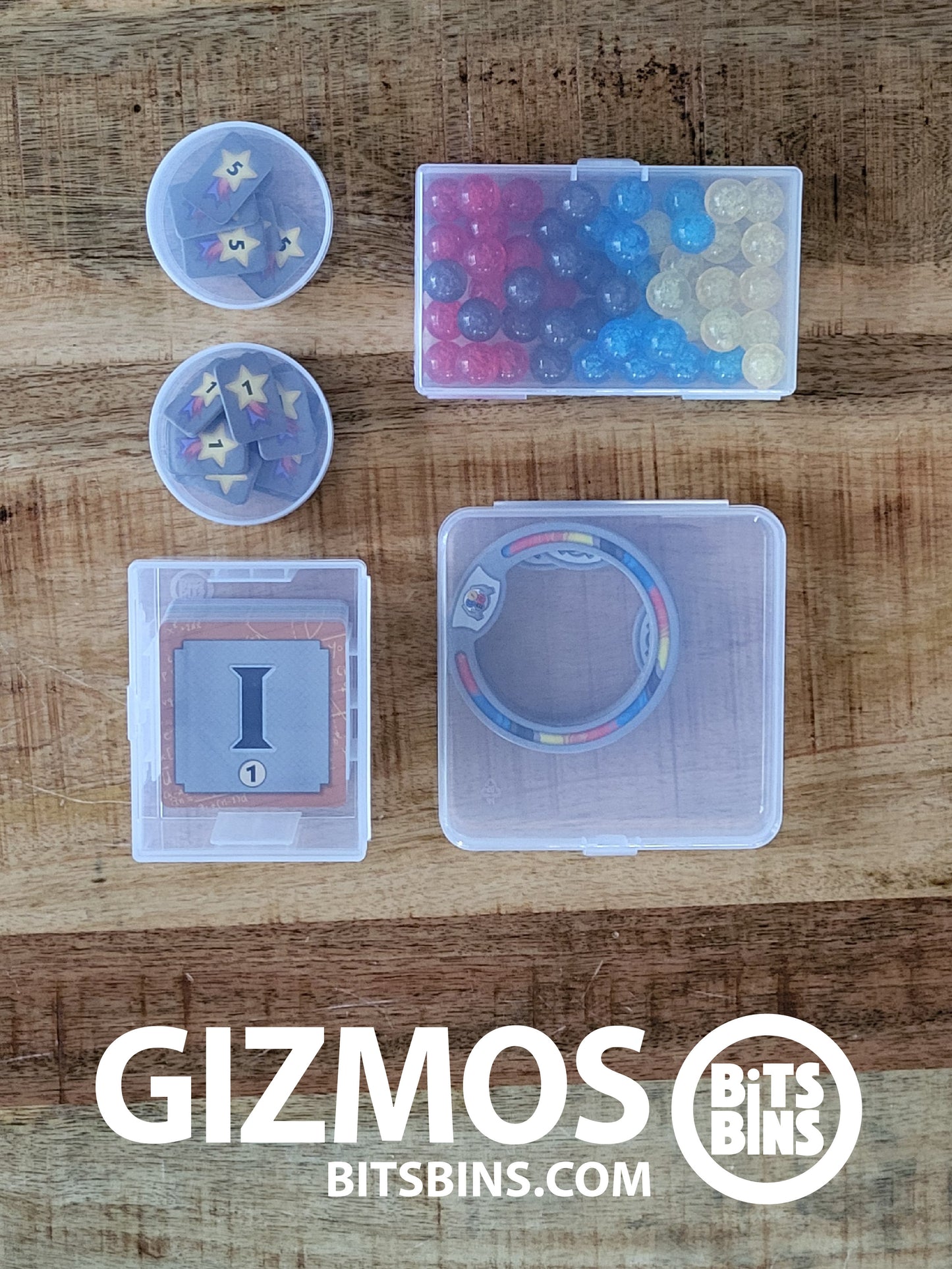 RECOMMENDED Gizmos - 2 Pods, 1 100+ Card Box, 1 Flat, 1 Tile