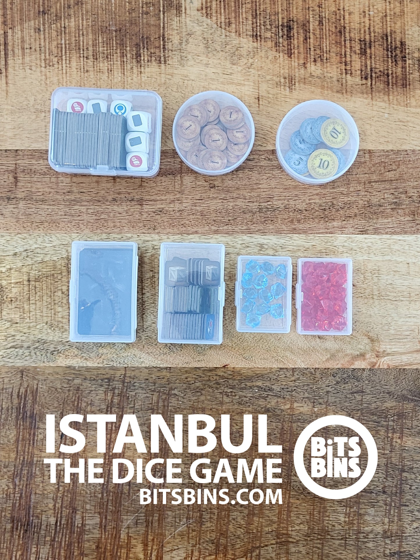 RECOMMENDED Istanbul The Dice Game BitsBins - 2 Pods, 2 Minis, 2 Originals, 1 Case