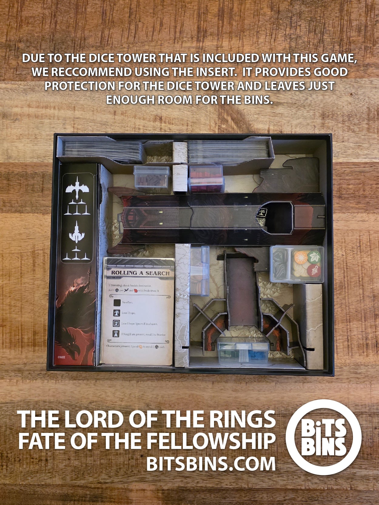 Bits Bins set for The Lord of the Rings: Fate of the Fellowship - 6 Minis, 1 Original, 5 Mini Dividers