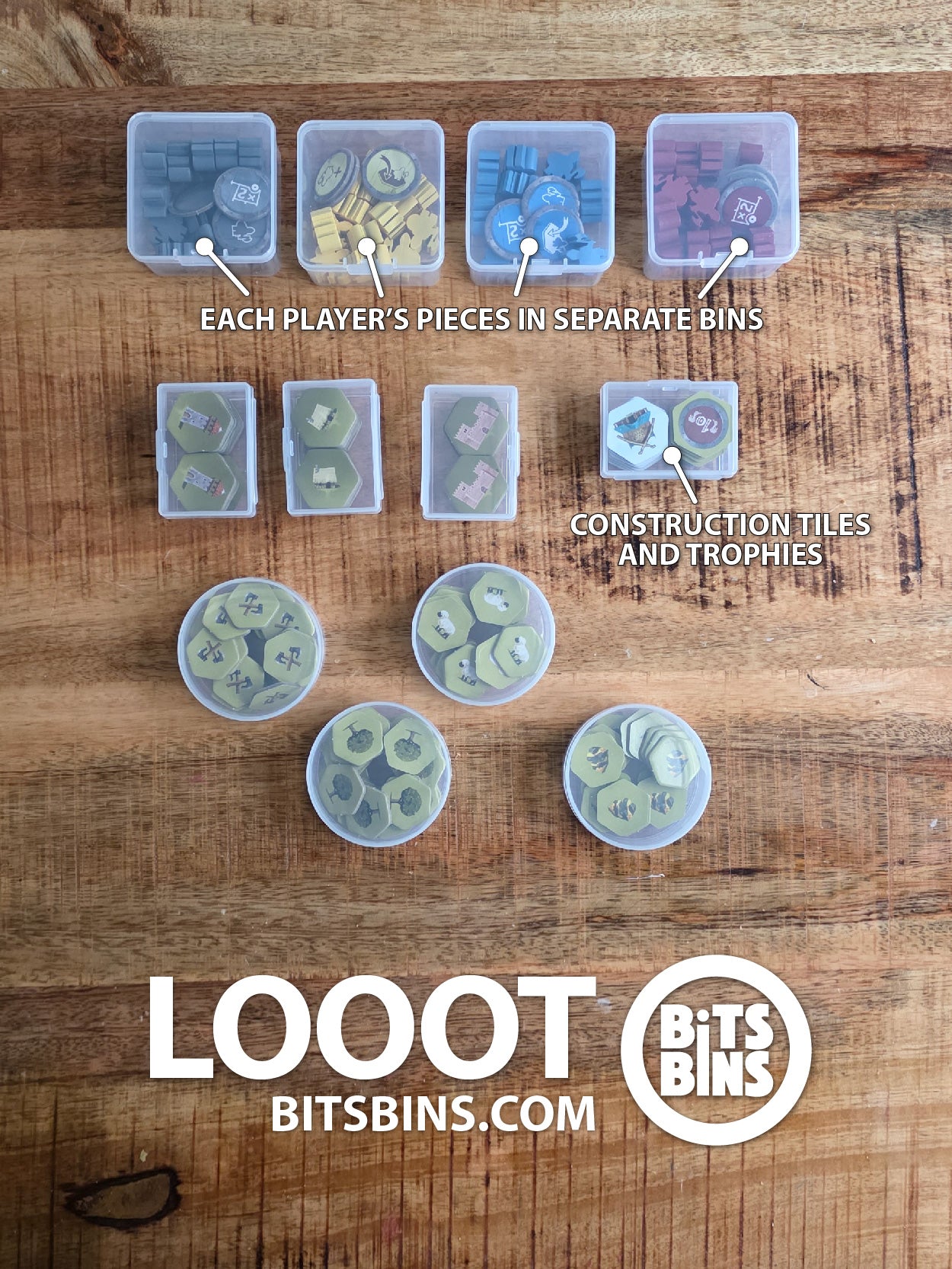 Bits Bins set for Looot - 4 Pods, 4 minis, 4 Stacks