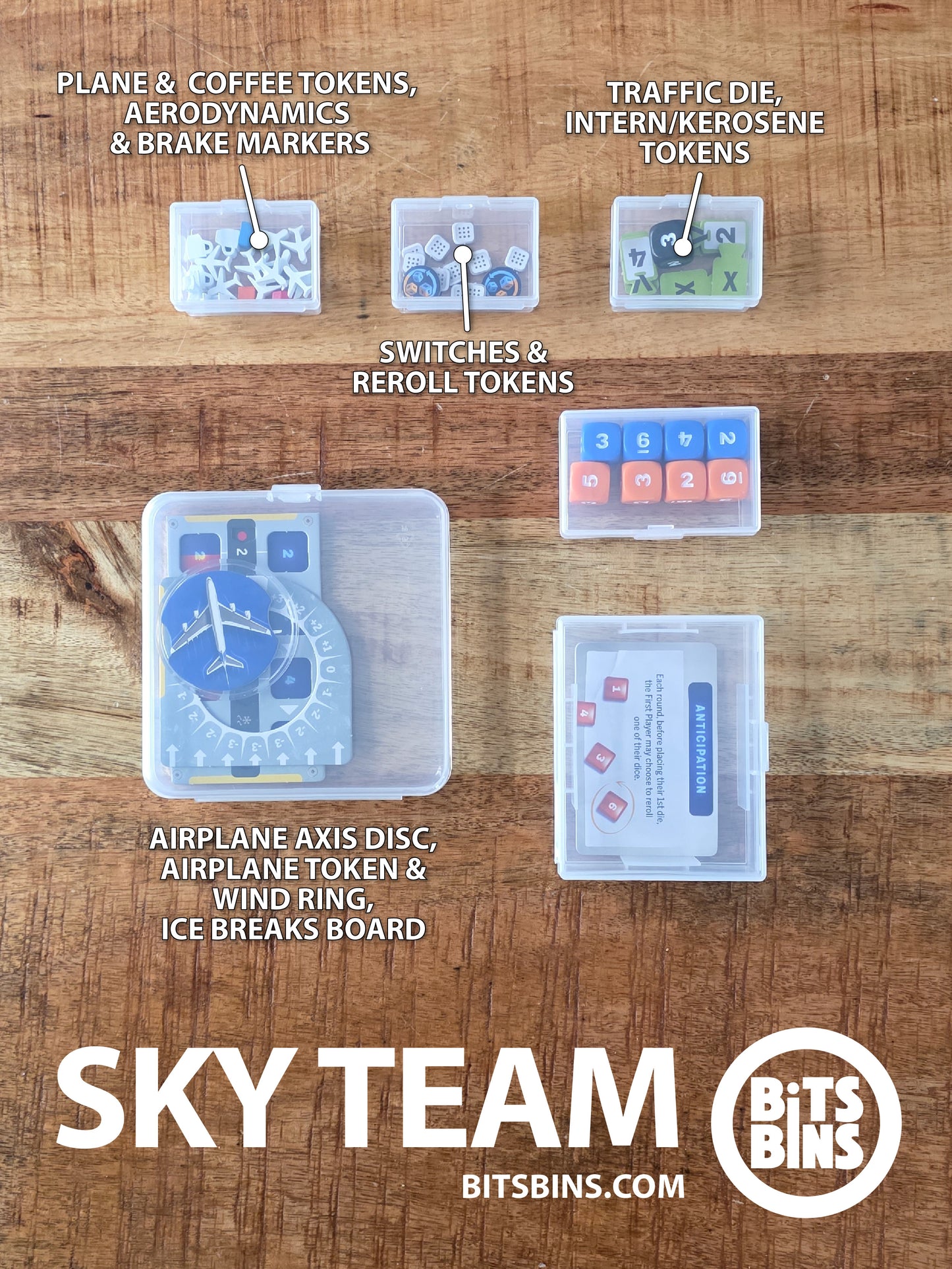 RECOMMENDED BitsBins Sky Team, Prepare for Landing - 3 Minis, 1 Original, 1 Card Box, 1 Flat