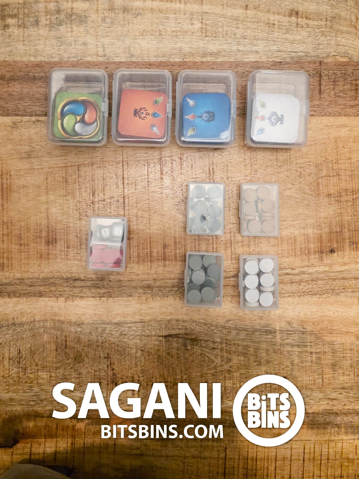 Bits Bins set for Sagani - 5 Minis, 4 Cases, 1 Mini Divider