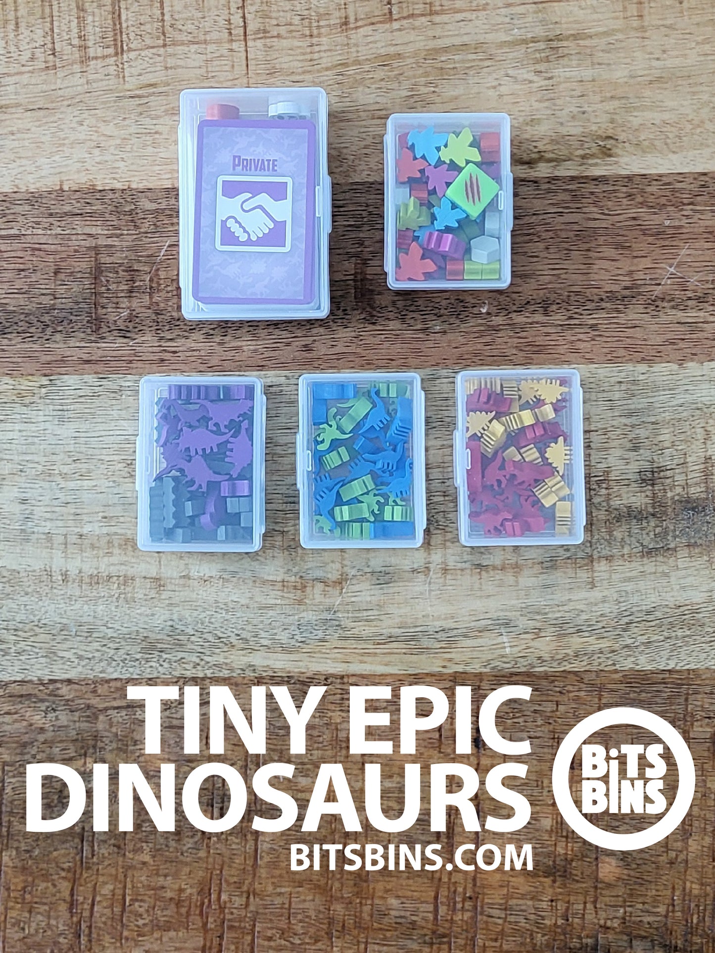 RECOMMENDED BitsBins Tiny Epic Dinosaurs - 4 Minis, 1 Original
