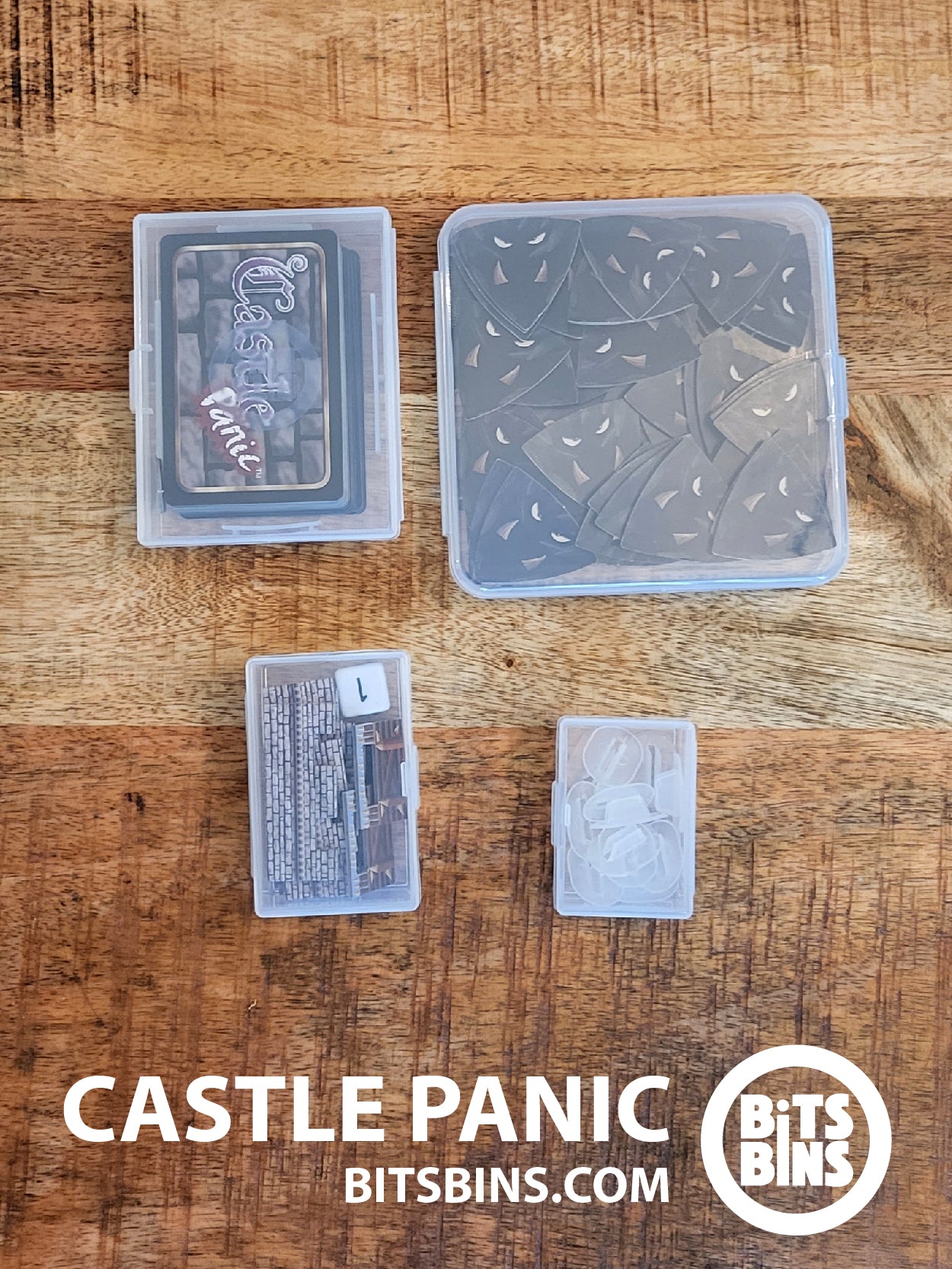 RECOMMENDED CASTLE PANIC BitsBins - 1 Mini, 1 Original, 1 Card Box, 1 Flat