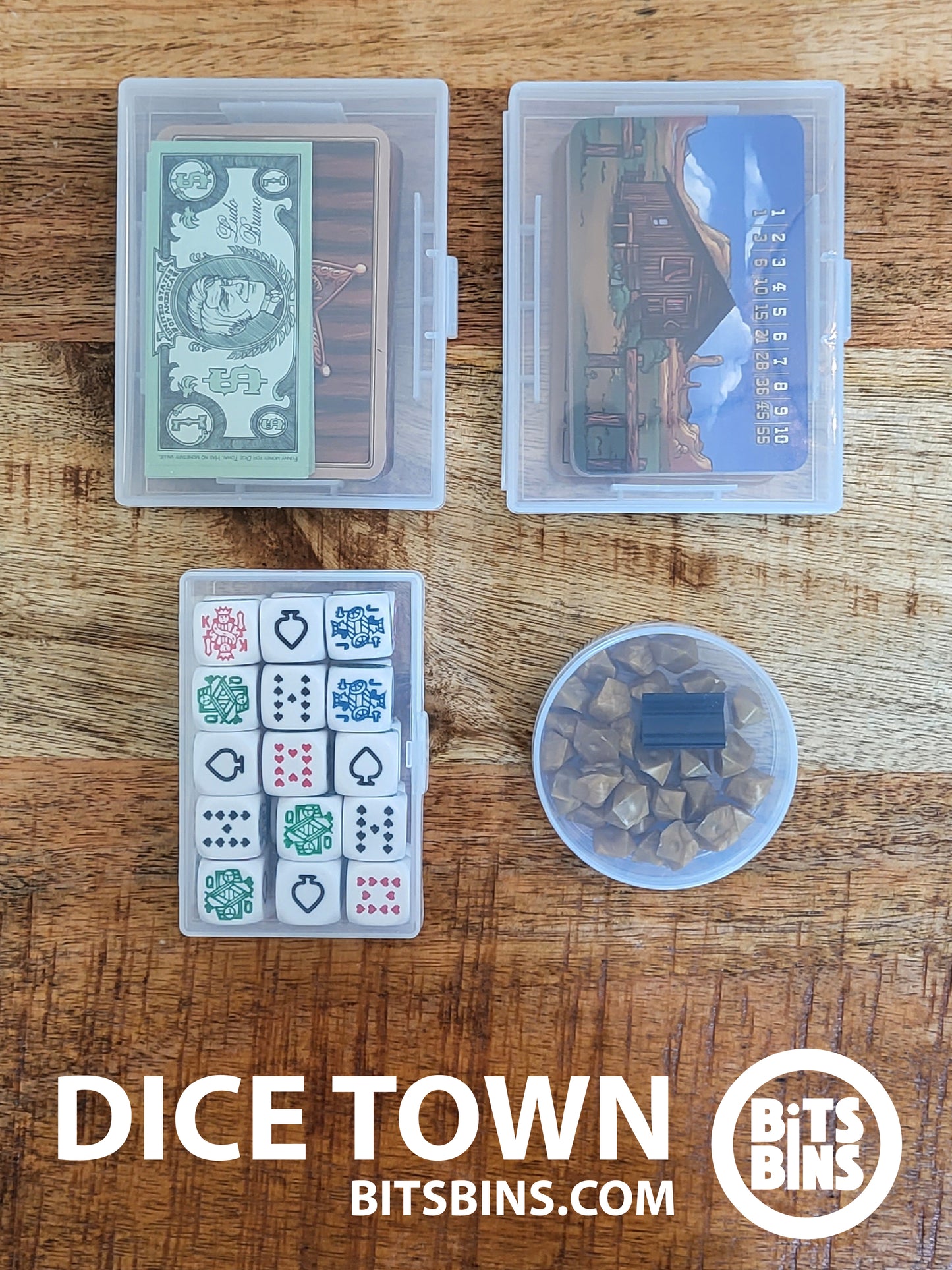 RECOMMENDED Bitsbins Dice Town - 1 Pod, 1 XL, 2 Card Boxes