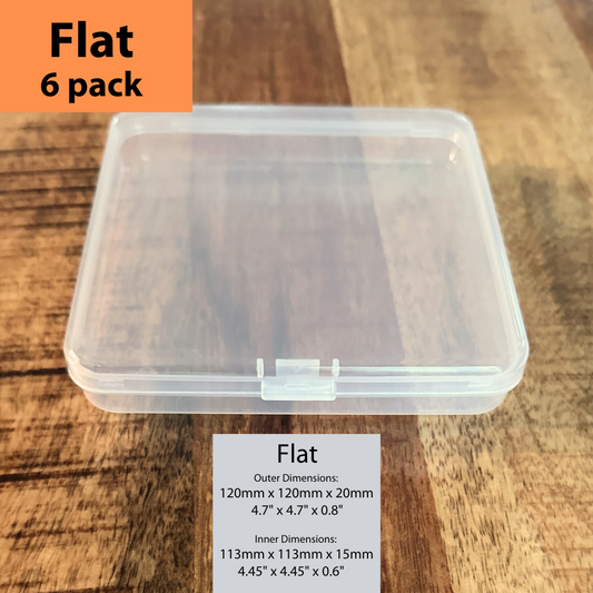 6 BitsBins Flat | Containers Measure 4.7" X 4.7" x 0.8"