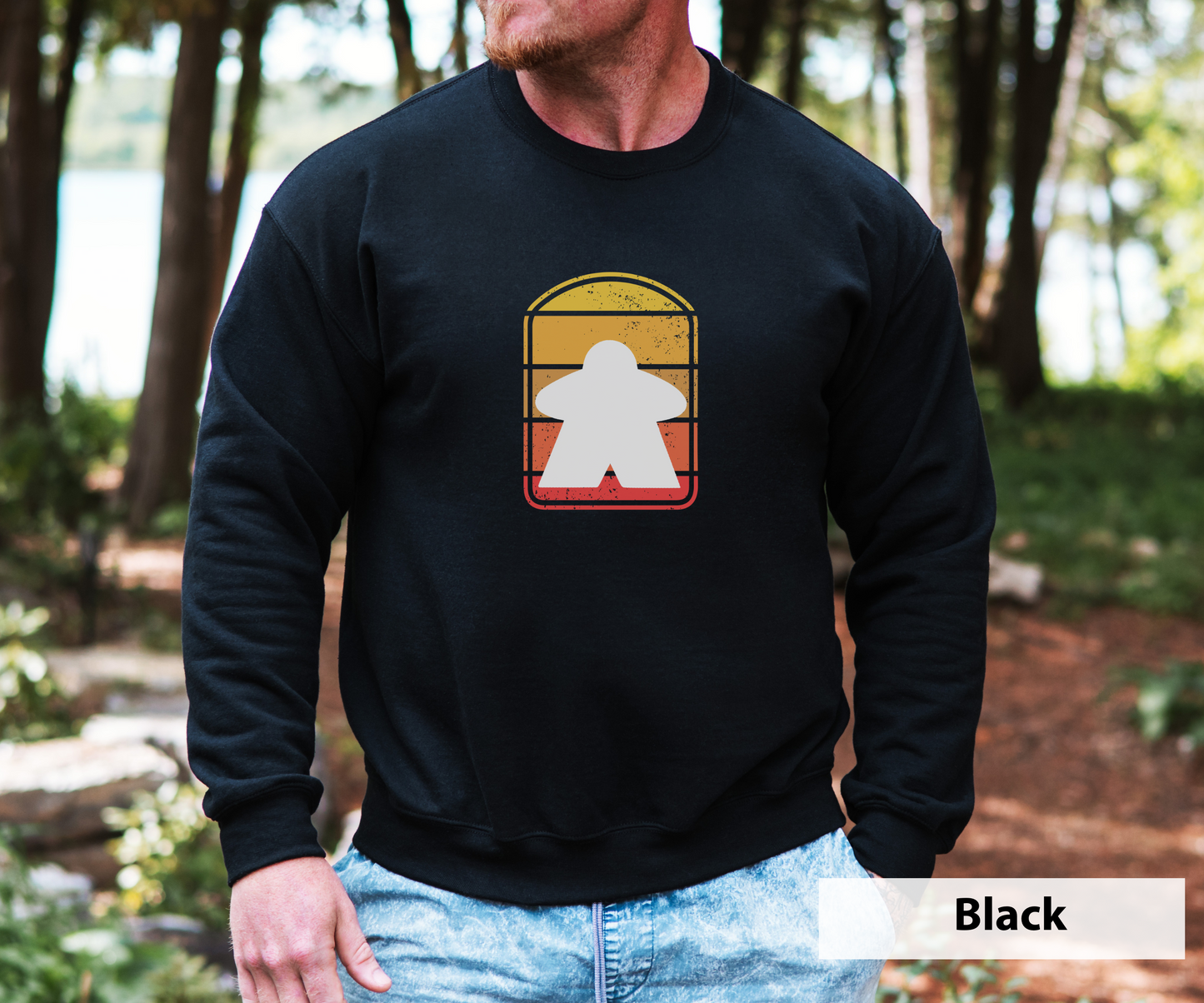 Meeple Sign _ Adult Unisex Crewneck Sweatshirt