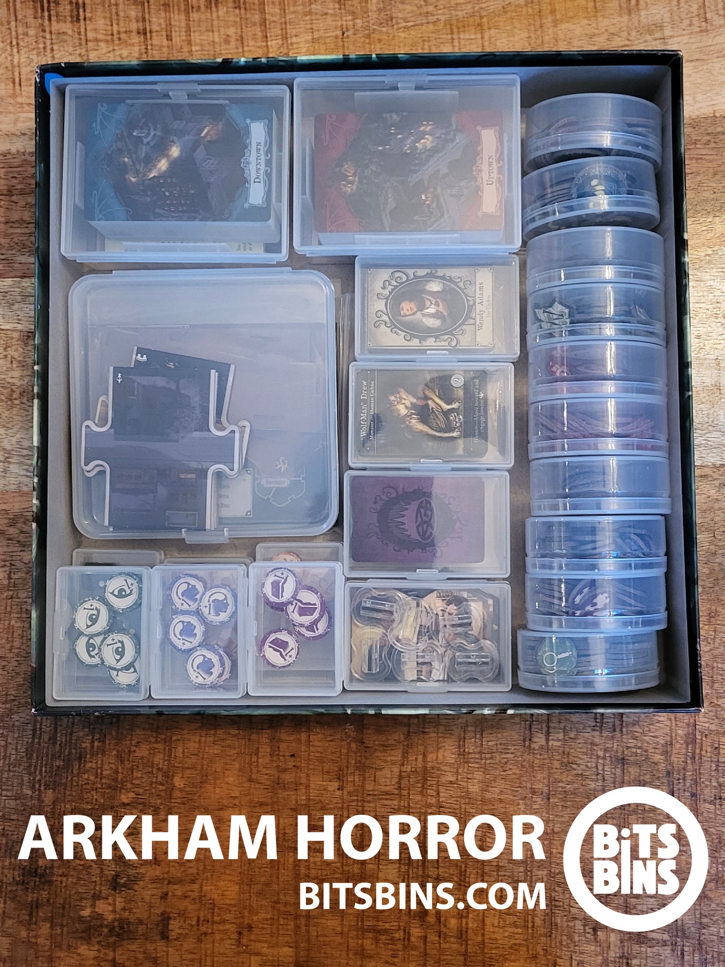 RECOMMENDED Bitsbins Arkham Horror (3rd Edition) - 10 Pods, 6 Minis, 4 Originals, 2 100+ Card Boxes, 1 Flat