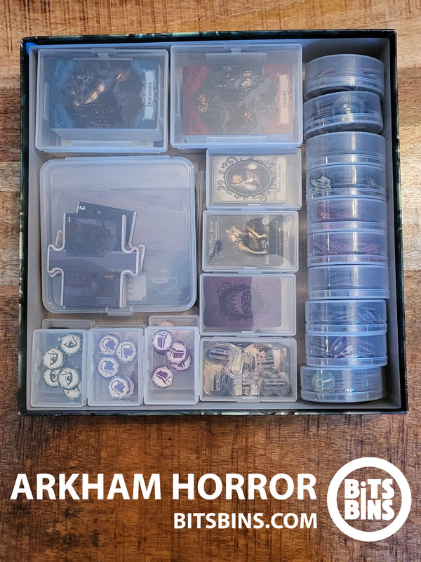 RECOMMENDED Bitsbins Arkham Horror - 10 Pods, 6 Minis, 4 Originals, 2 100+ Card Boxes, 1 Flat