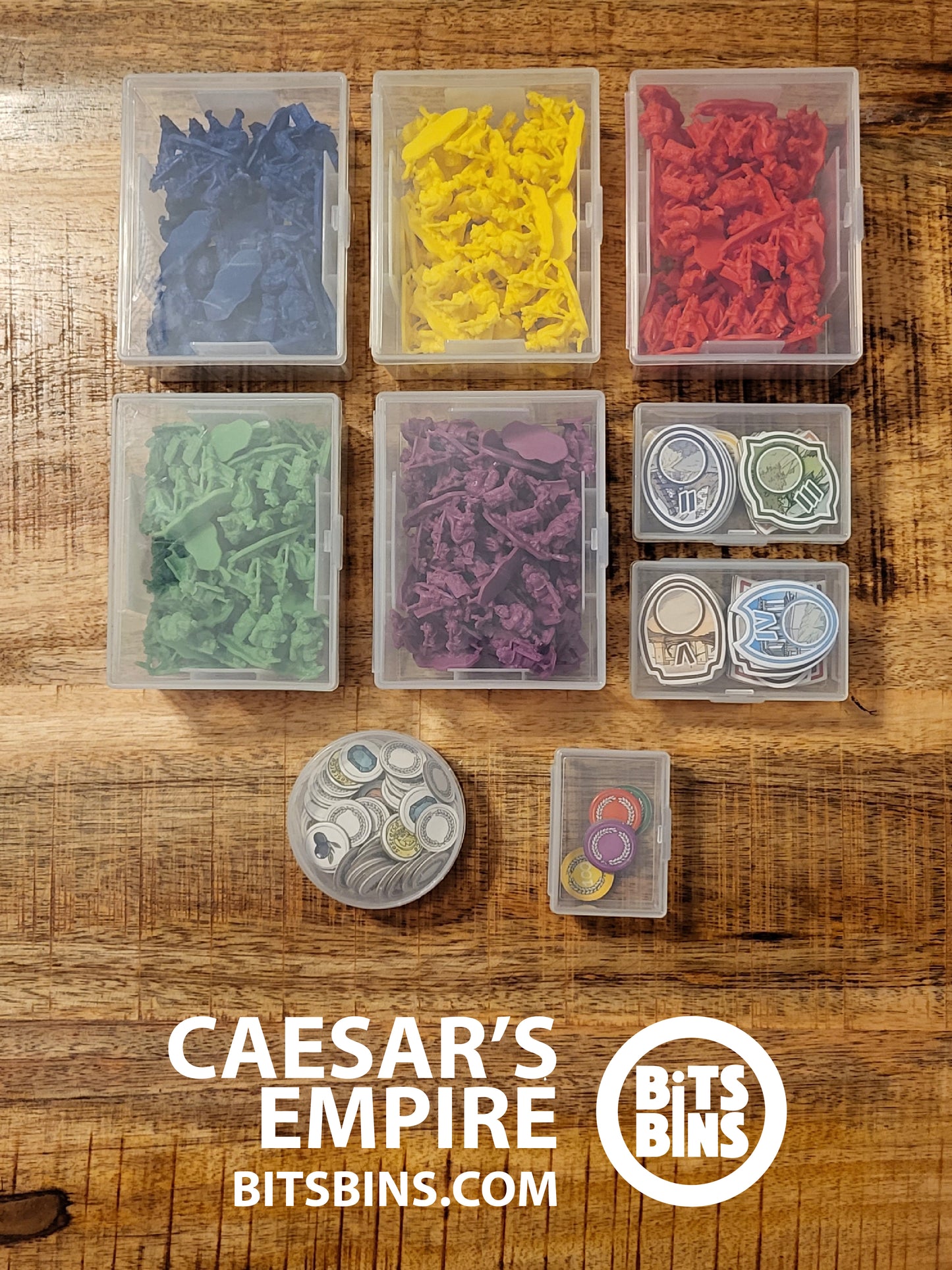 RECOMMENDED Bitsbins Caesar's Empire - 1 Pod, 1 Mini, 2 Originals, 5 100+ Card Boxes