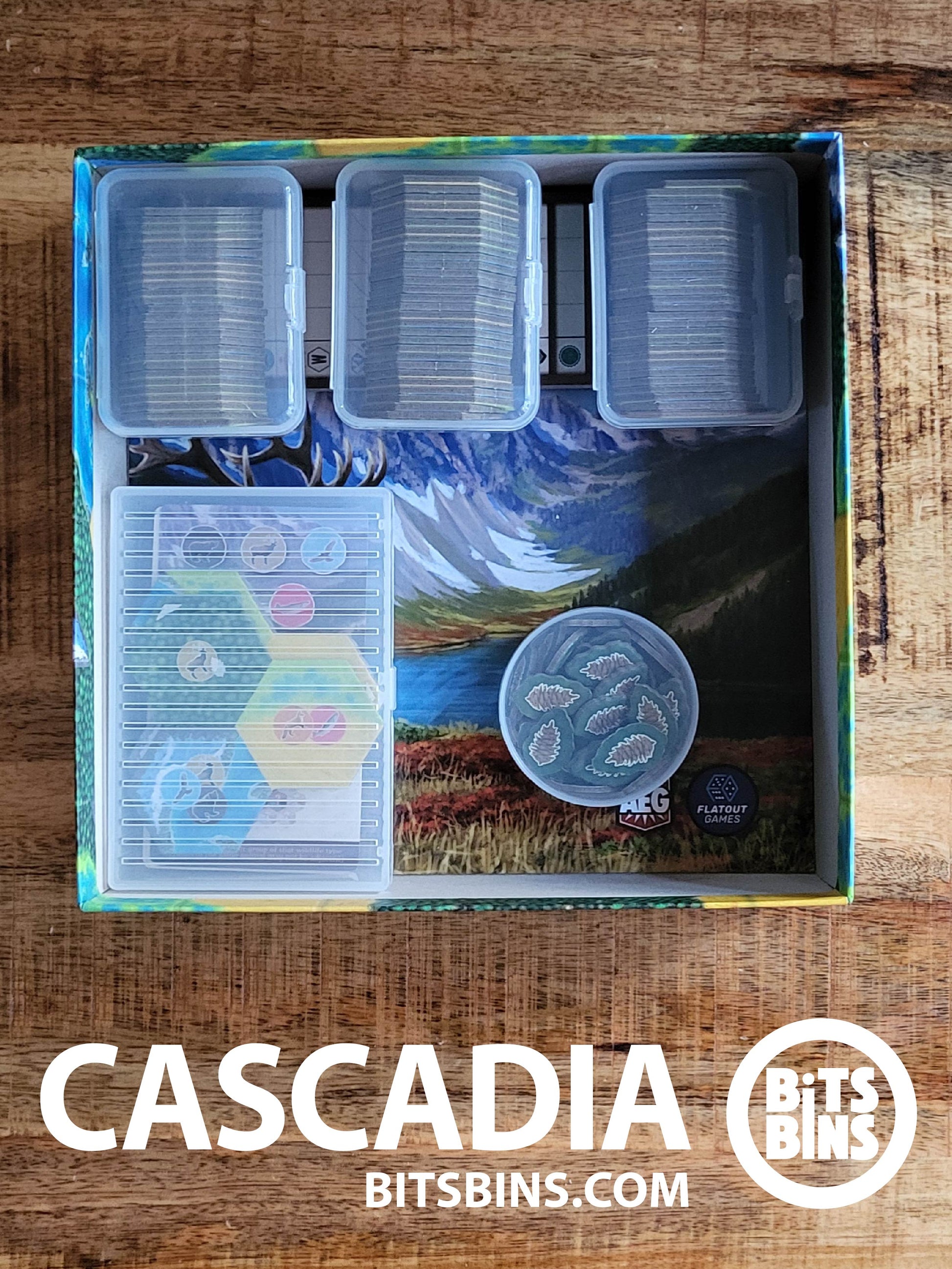 Cascadia Board Game Organizer by BitsBins