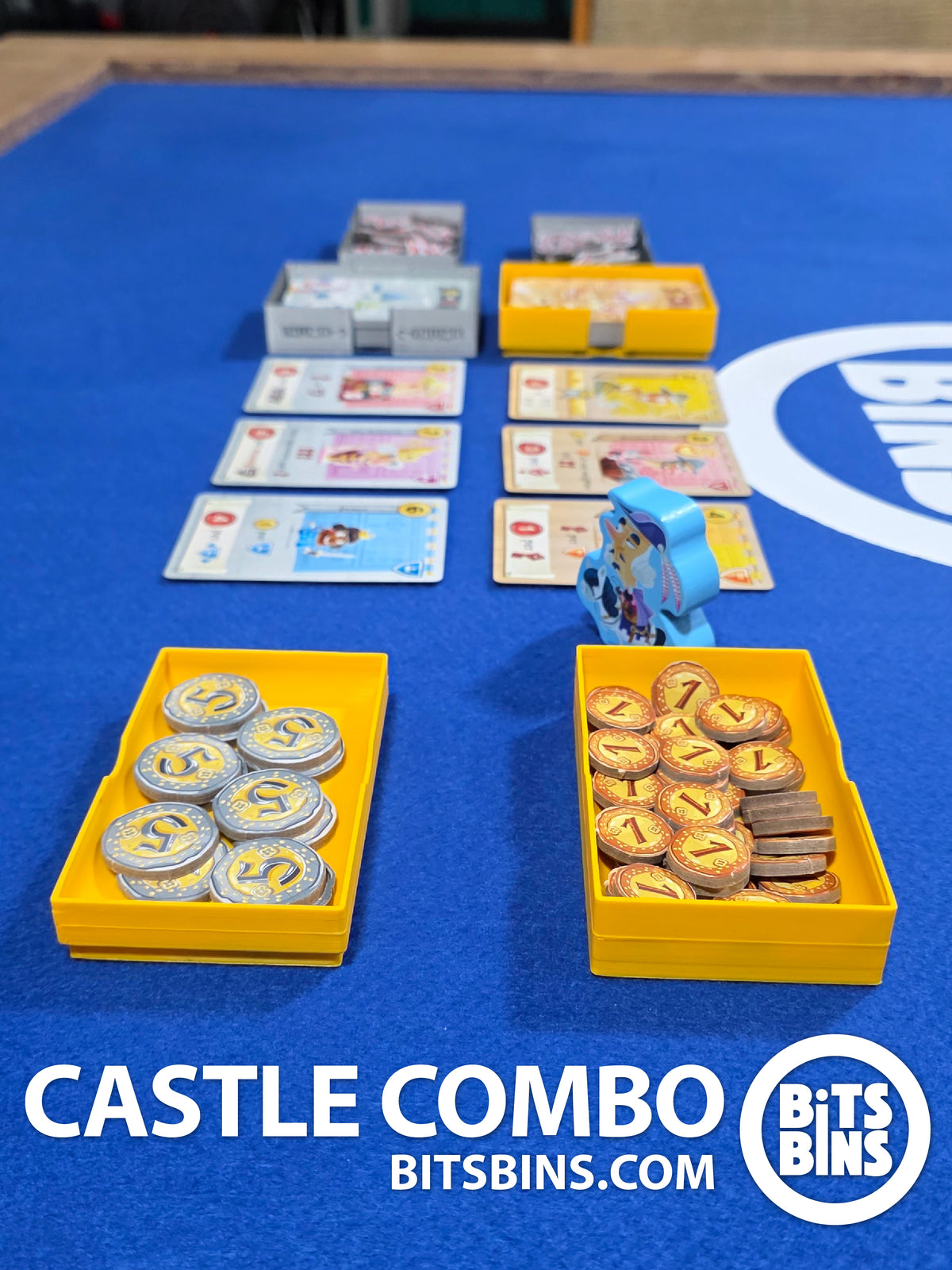 Castle Combo Board Game Organizer by BitsBins - 3D Printed Set