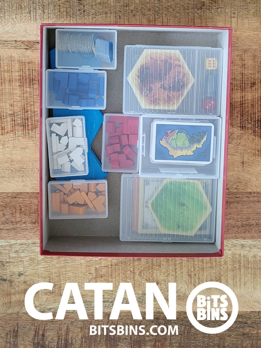 RECOMMENDED Bits Bins Catan (Unsleeved) - 5 Originals, 1 100+ Card Box, 2 Tarot