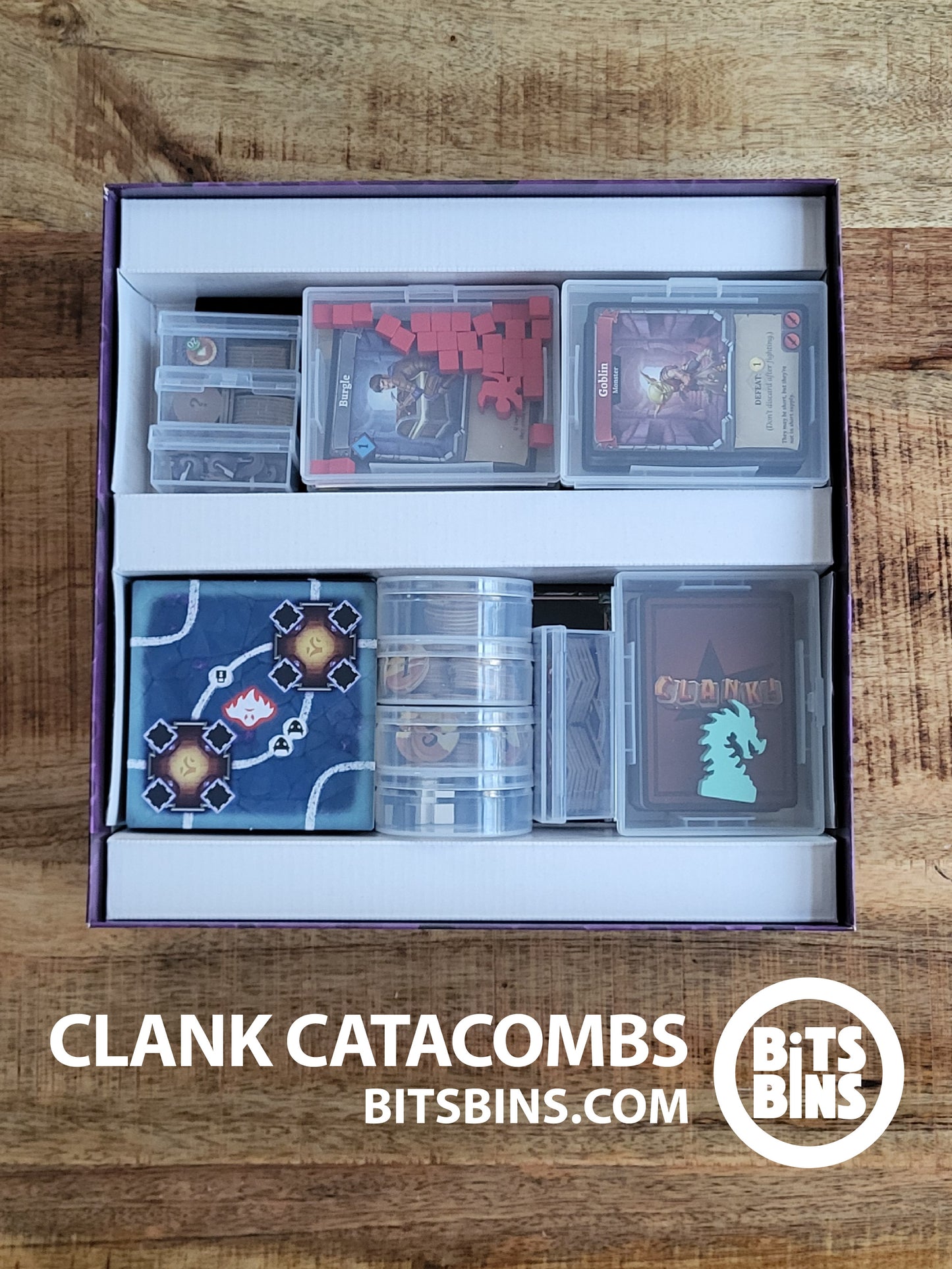 clank catacombs card sleeves Clank Catacombs Board Game Organizer by BitsBins