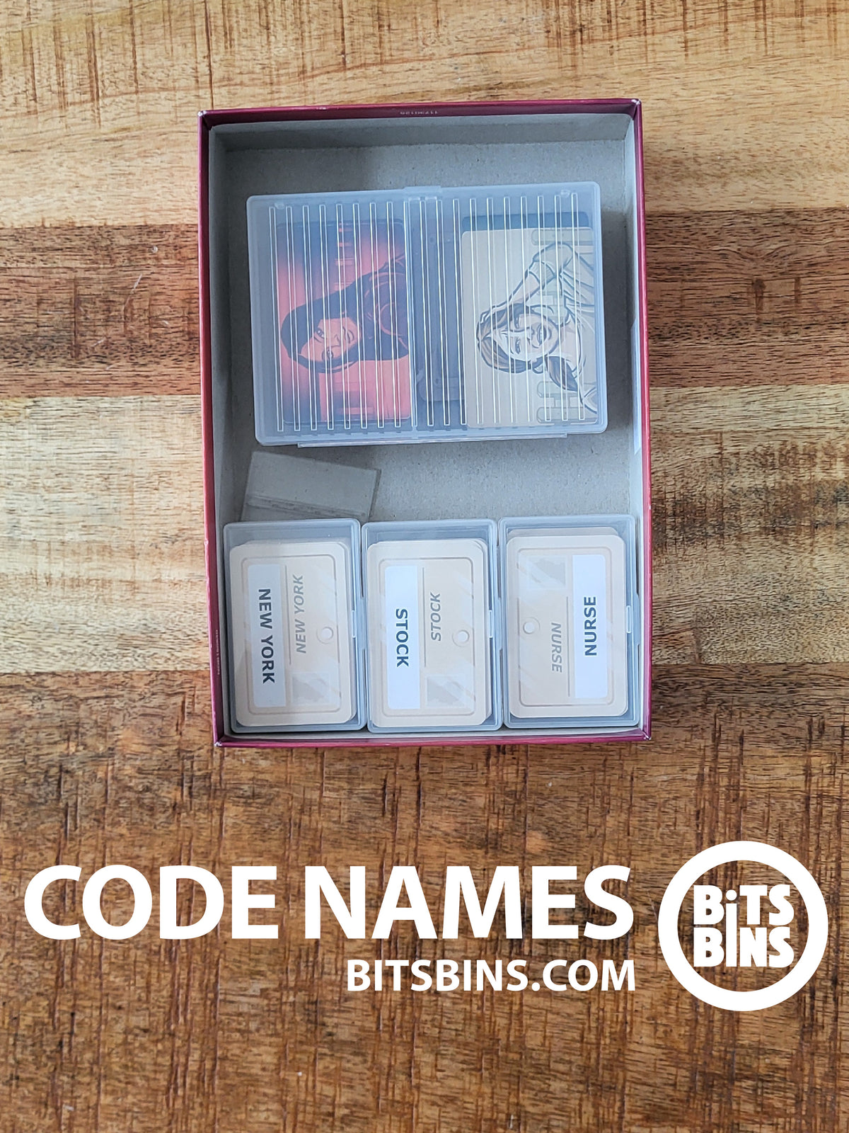 Code Names Board Game Organizer by BitsBins - 3 Originals, 1 Tarot
