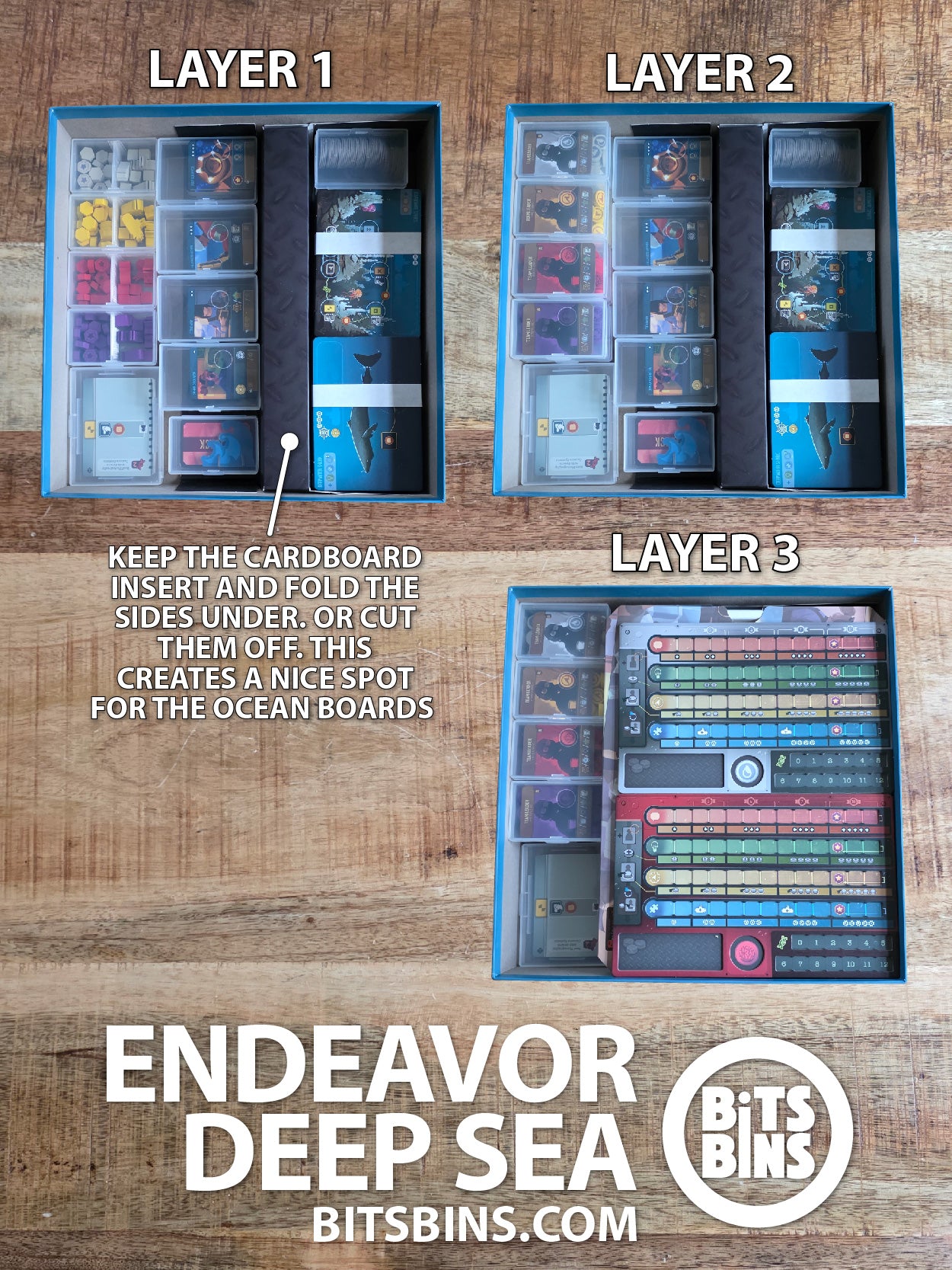 Bits Bins set for Endeavor: Deep Sea - 10 Originals, 4 XLs, 1 Card Box