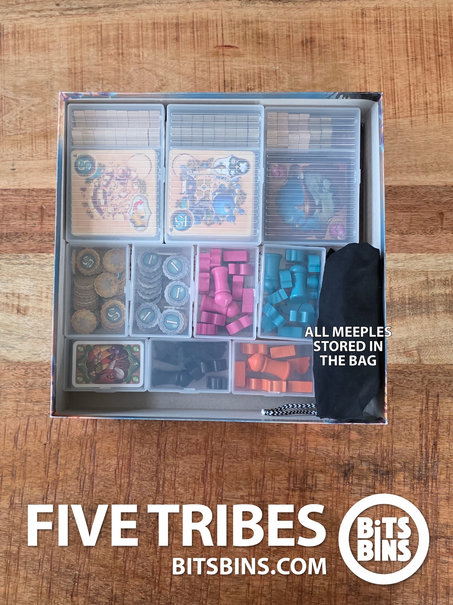Bits Bins set for Five Tribes - 3 Originals, 4 XLs, 3 Tarots