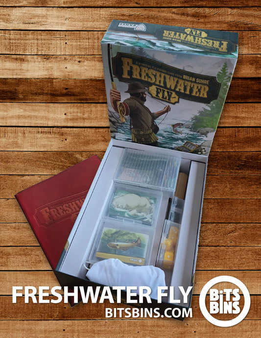 Bits Bins set for Freshwater Fly - 1 Mini, 1 Original, 2 Card Boxes, 1 Tarot, 1 Mini Divider