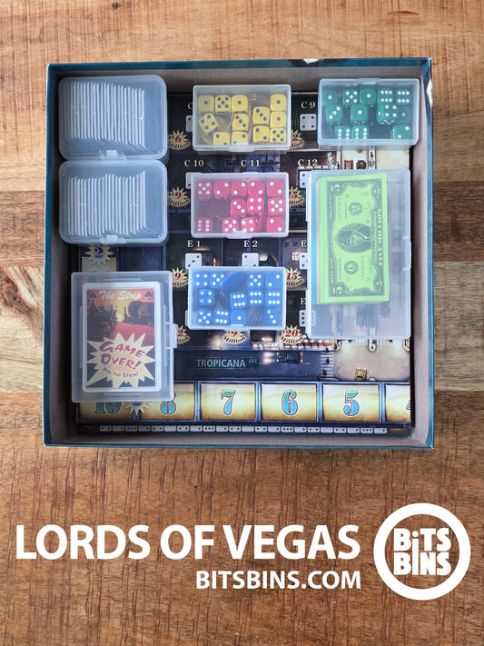 RECOMMENDED Lords of Vegas (Original Version) BitsBins - 4 Originals, 1 Card Box, 1 Tile, 2 Cases