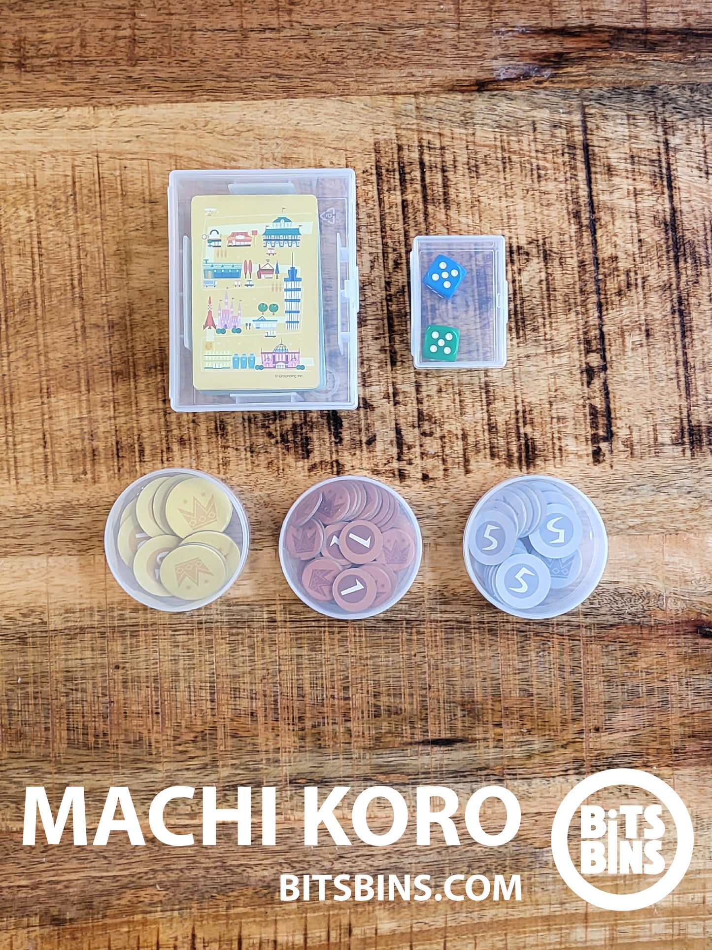 RECOMMENDED Bitsbins Machi Koro - 3 Pods, 1 Mini, 1 100+ Card Box