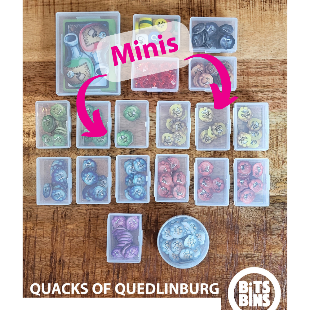 15 BitsBins Mini | Containers Measure 2.4" X 1.8" X 0.95"