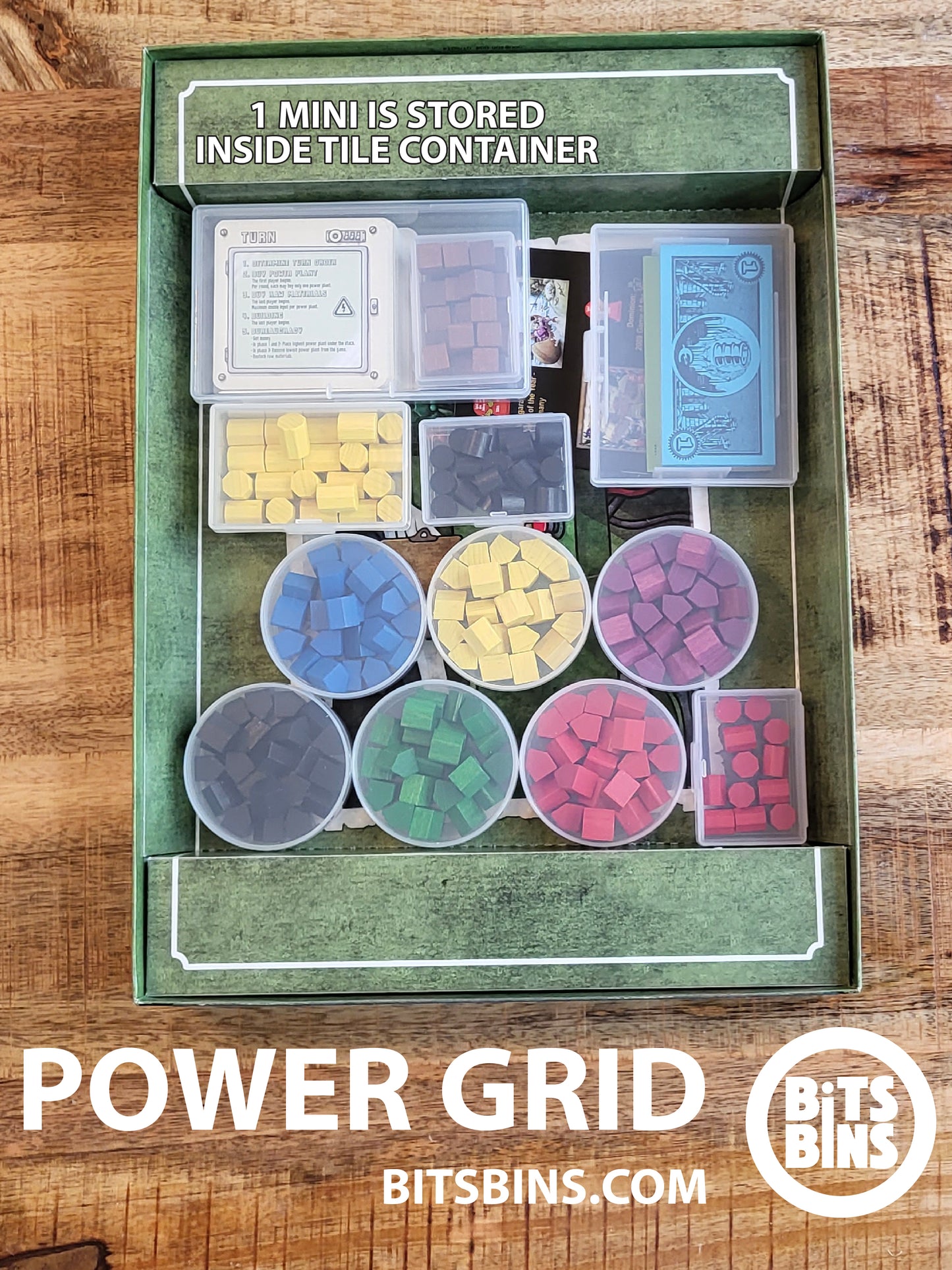 RECOMMENDED Bitsbins Power Grid - 6 Pods, 3 Minis, 1 Original, 1 Card Box, 1 Tile
