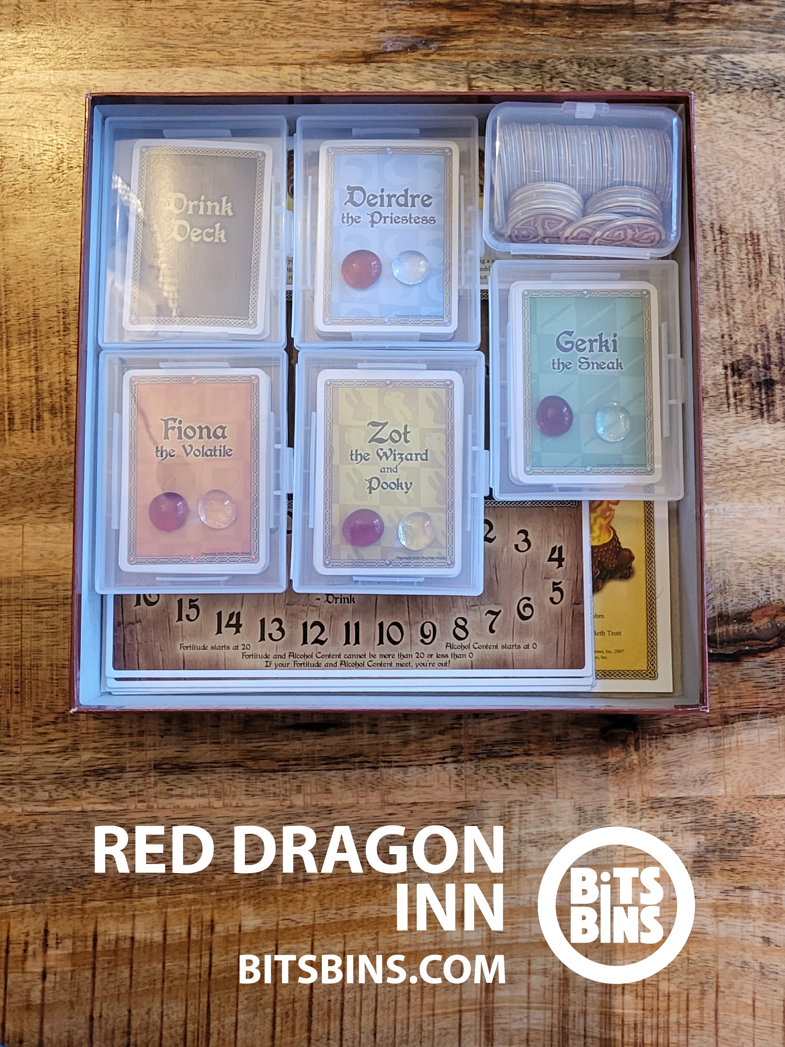 RECOMMENDED Bitsbins Red Dragon Inn, The - 5 Card Boxes, 1 Case – BitsBins