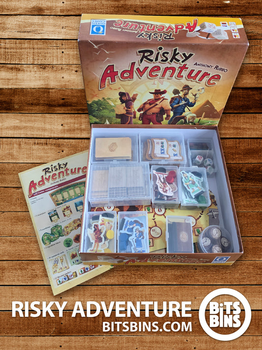 Bits Bins set for Risky Adventure - 4 Pod, 1 Original, 4 XLs, 1 100+ Card Boxes, 1 Tarot, 4 XL Dividers, 1 Original Divider
