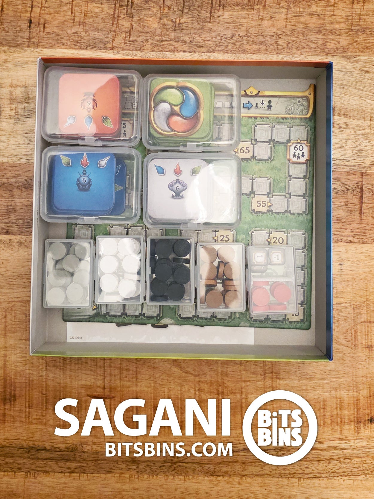 Bits Bins set for Sagani - 5 Minis, 4 Cases, 1 Mini Divider