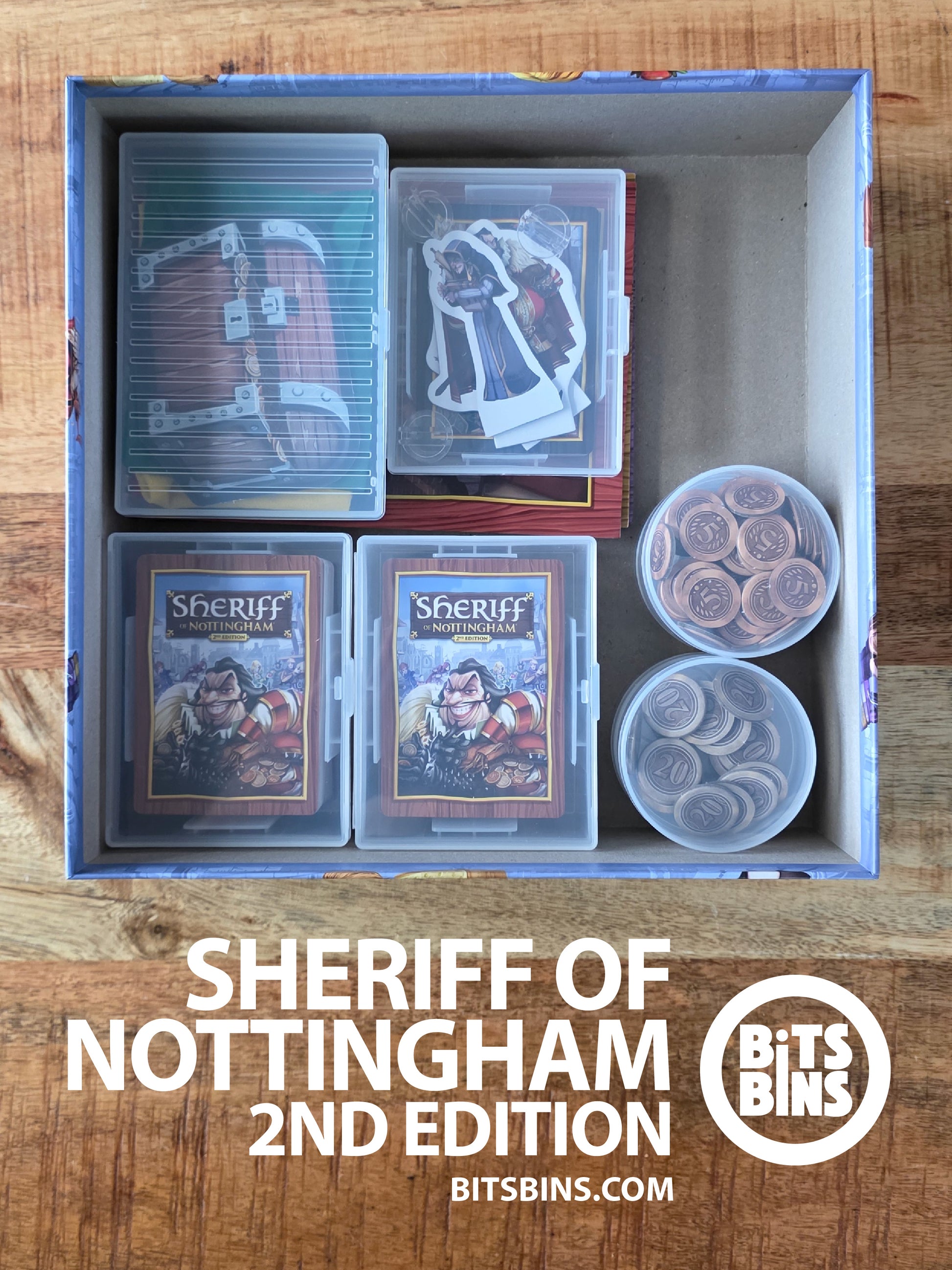Sheriff of Nottingham (2nd Edition) Board Game Organizer by BitsBins