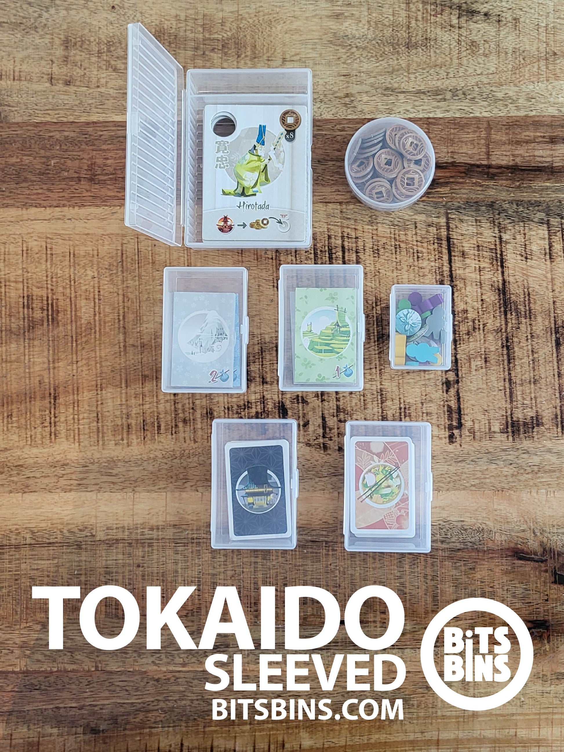 tokaido card sleeves Tokaido (Sleeved) Board Game Organizer by BitsBins