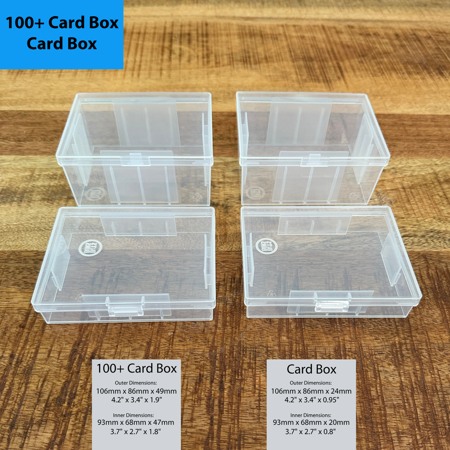 $7 Wednesday Deal - 2 Card Boxes & 2 100+ Card Boxes