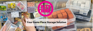 bits bins game piece storage organization