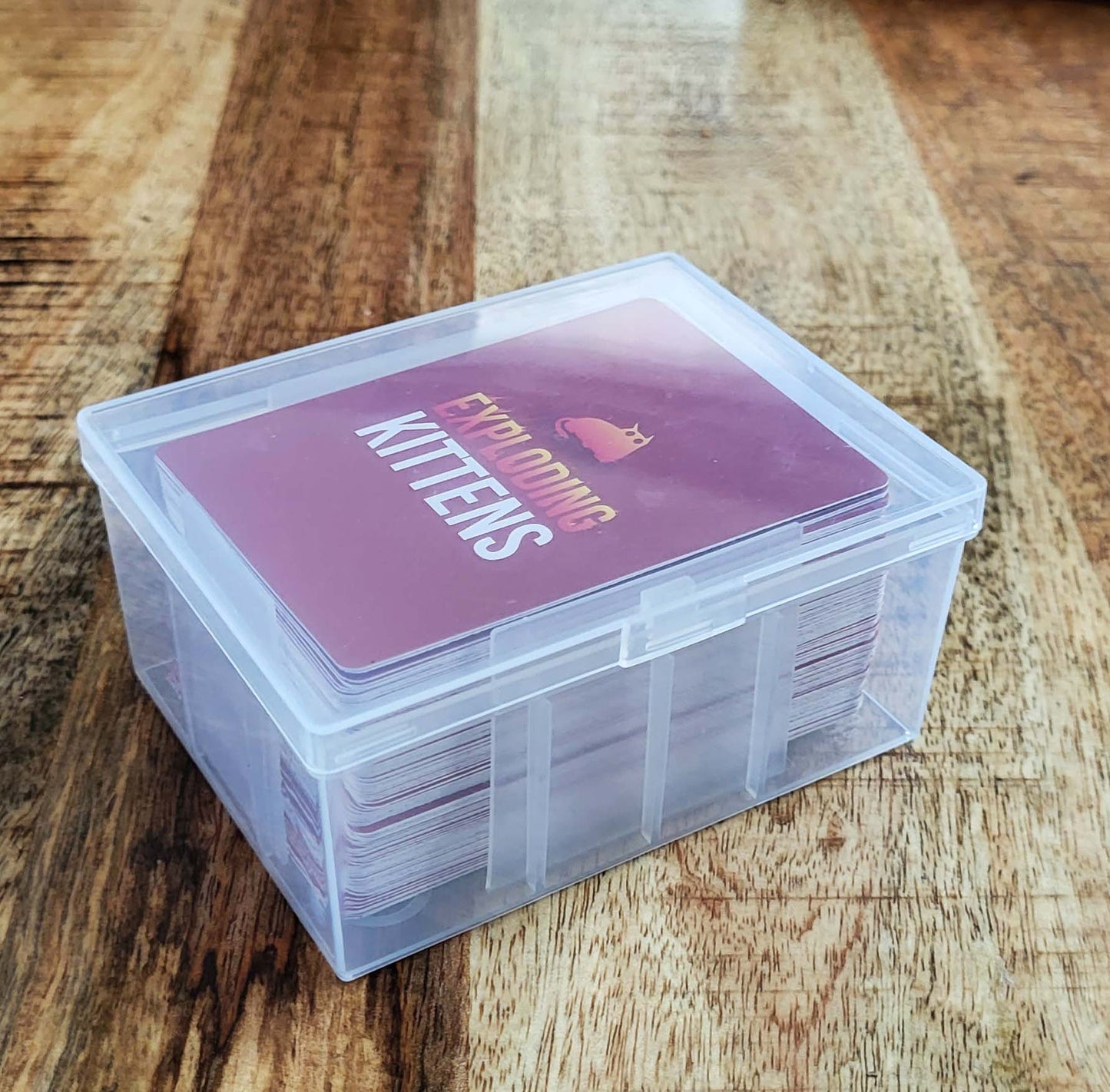 4 Pack or 8 Pack BitBins 100+ Card Box, Hold 75 Sleeved Card or 142 Un-sleeved, Snap Top, Shatterproof, Durable