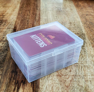 BitBins 100+ Card Box, Hold 75 Sleeved Card or 142 Un-sleeved, Snap Top, Shatterproof, Durable