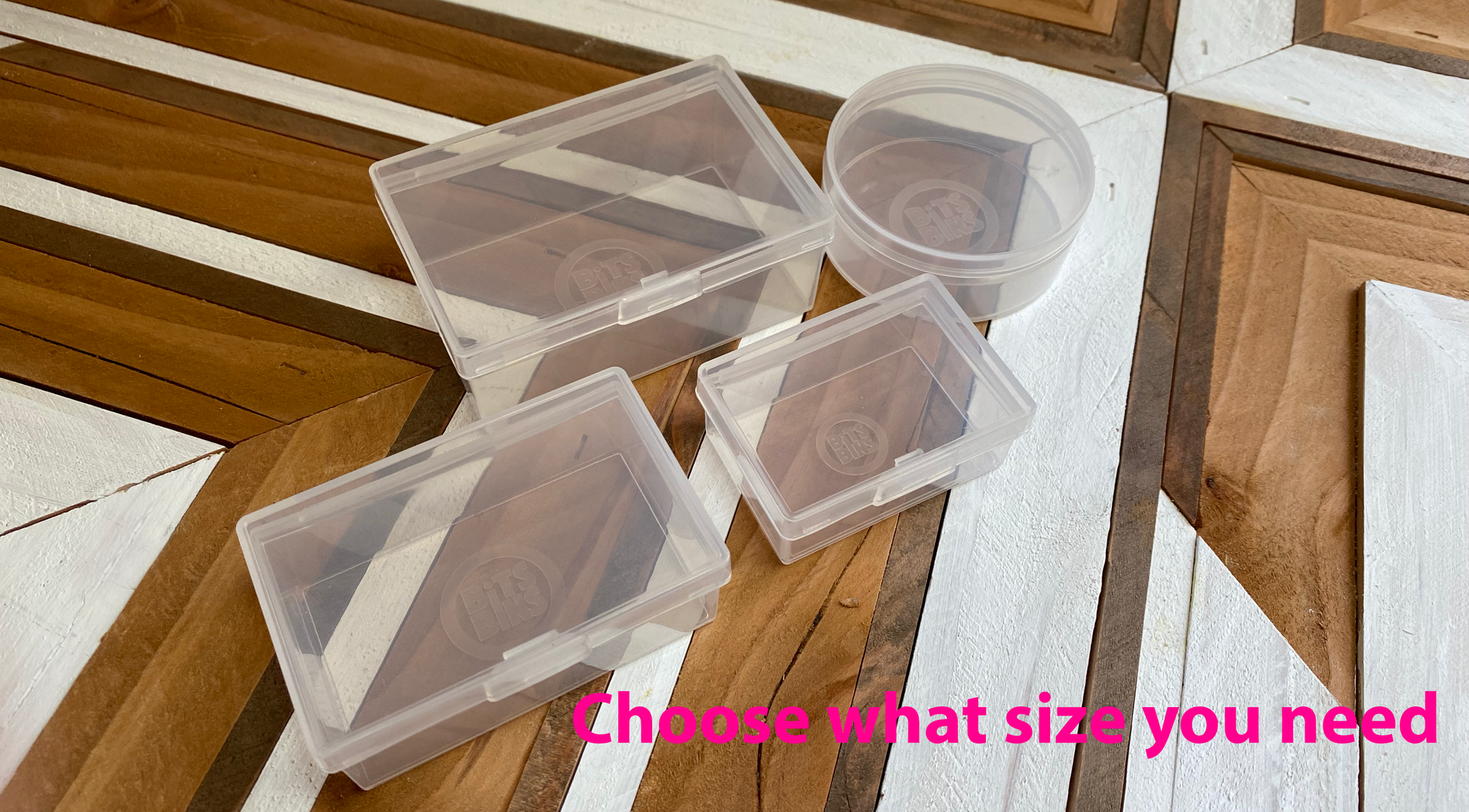 12 BitsBins Original  Containers Measure 3.2  X 2.1 X 1.2