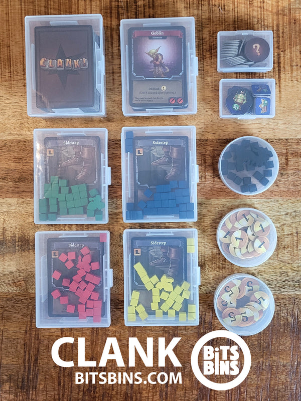 RECOMMENDED Clank BitsBins - 3 pods, 2 Minis, 5 Card Boxes, 1 100+ Card box