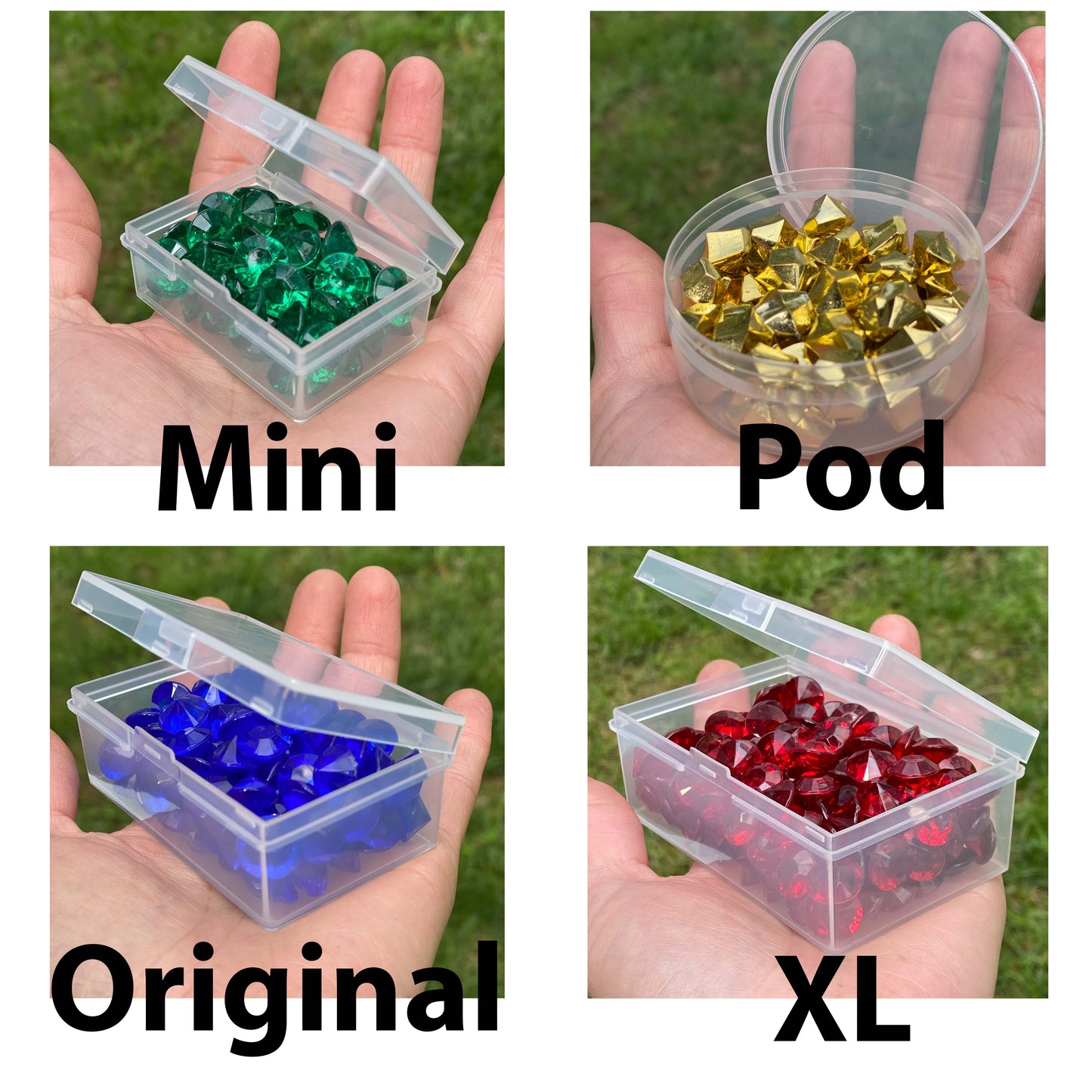 15 BitsBins Mini | Containers Measure 2.4" X 1.8" X 0.95"