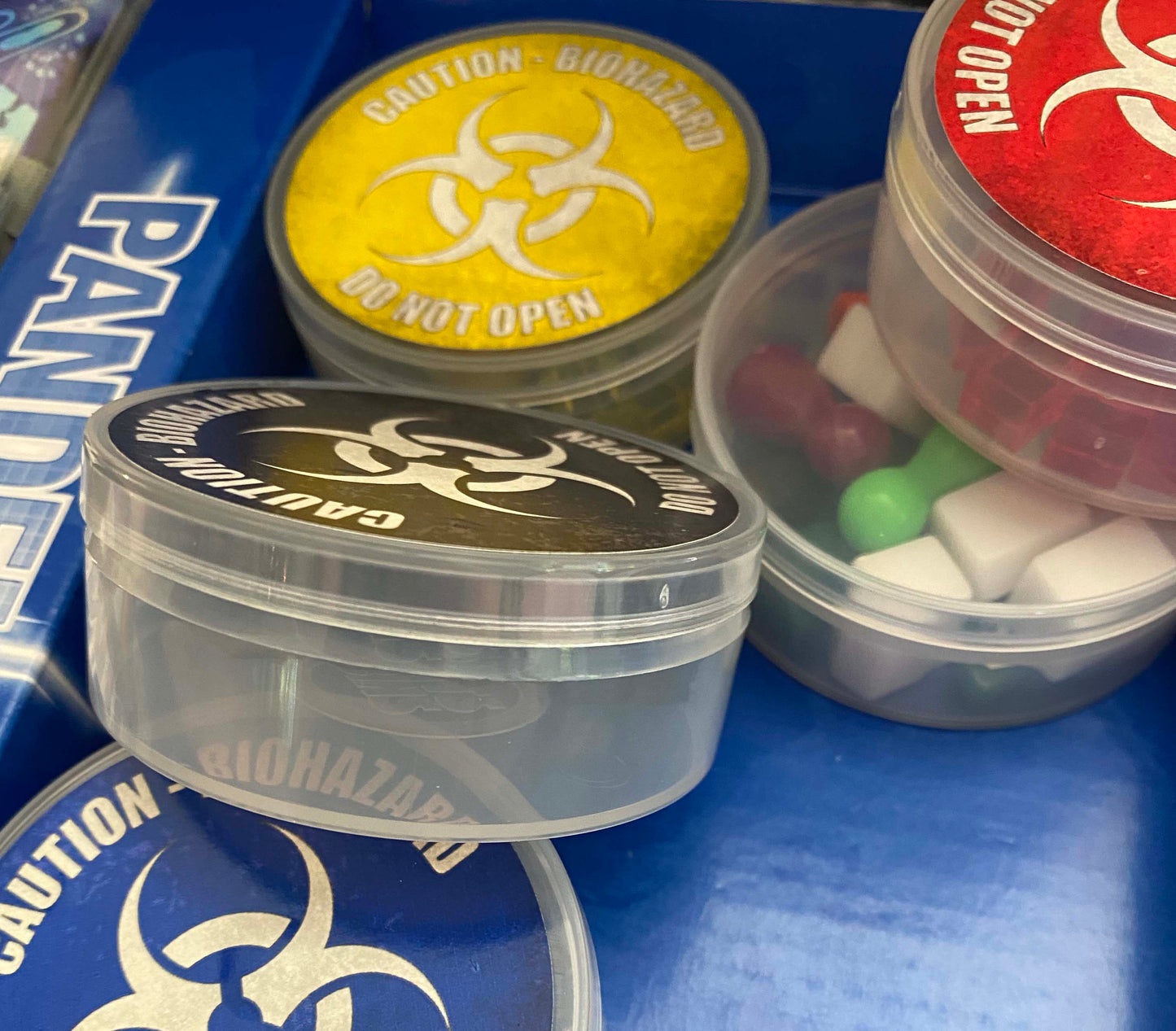 Disease Cube Storage Containers for Pandemic Board Game