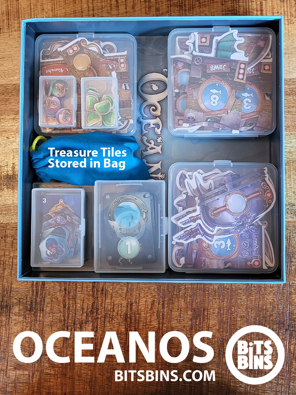 RECOMMENDED OCEANOS BitsBins - 2 Minis, 1 XL, 3 Card Boxes, 5 Flats