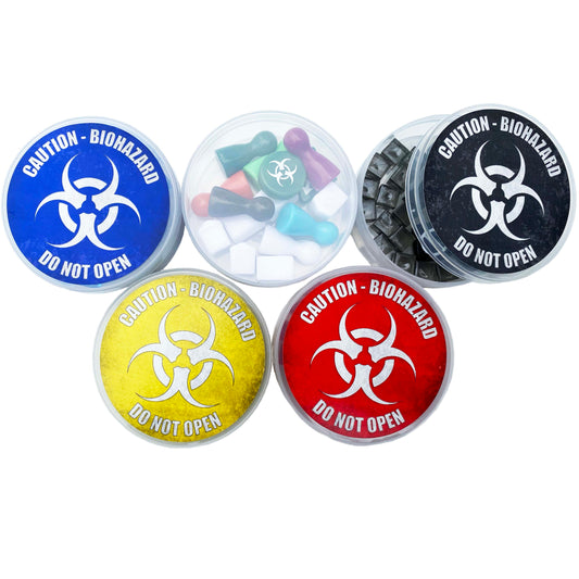 Disease Cube Storage Containers for Pandemic Board Game