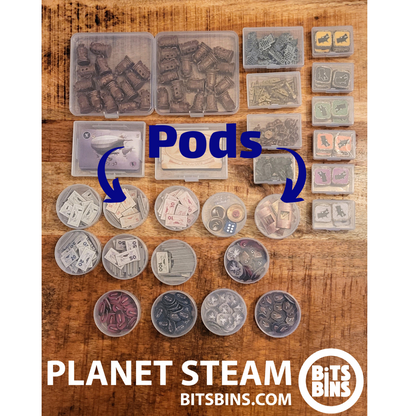 16 BitsBins Pods | Measures 2.6" X 1" | Removable Lid