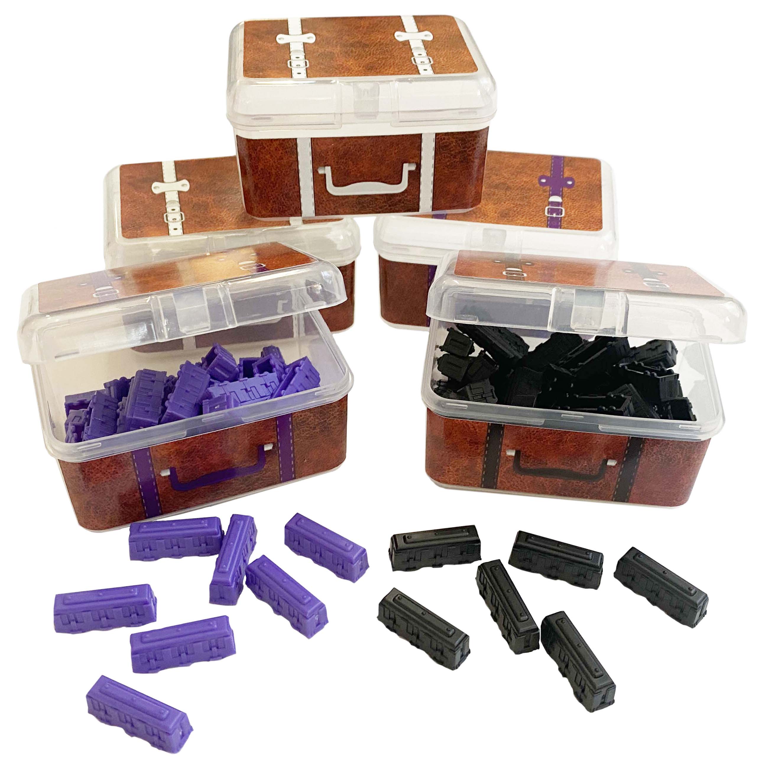 BitsBins Storage Cases for Ticket to Ride Board Games | Includes 5 
