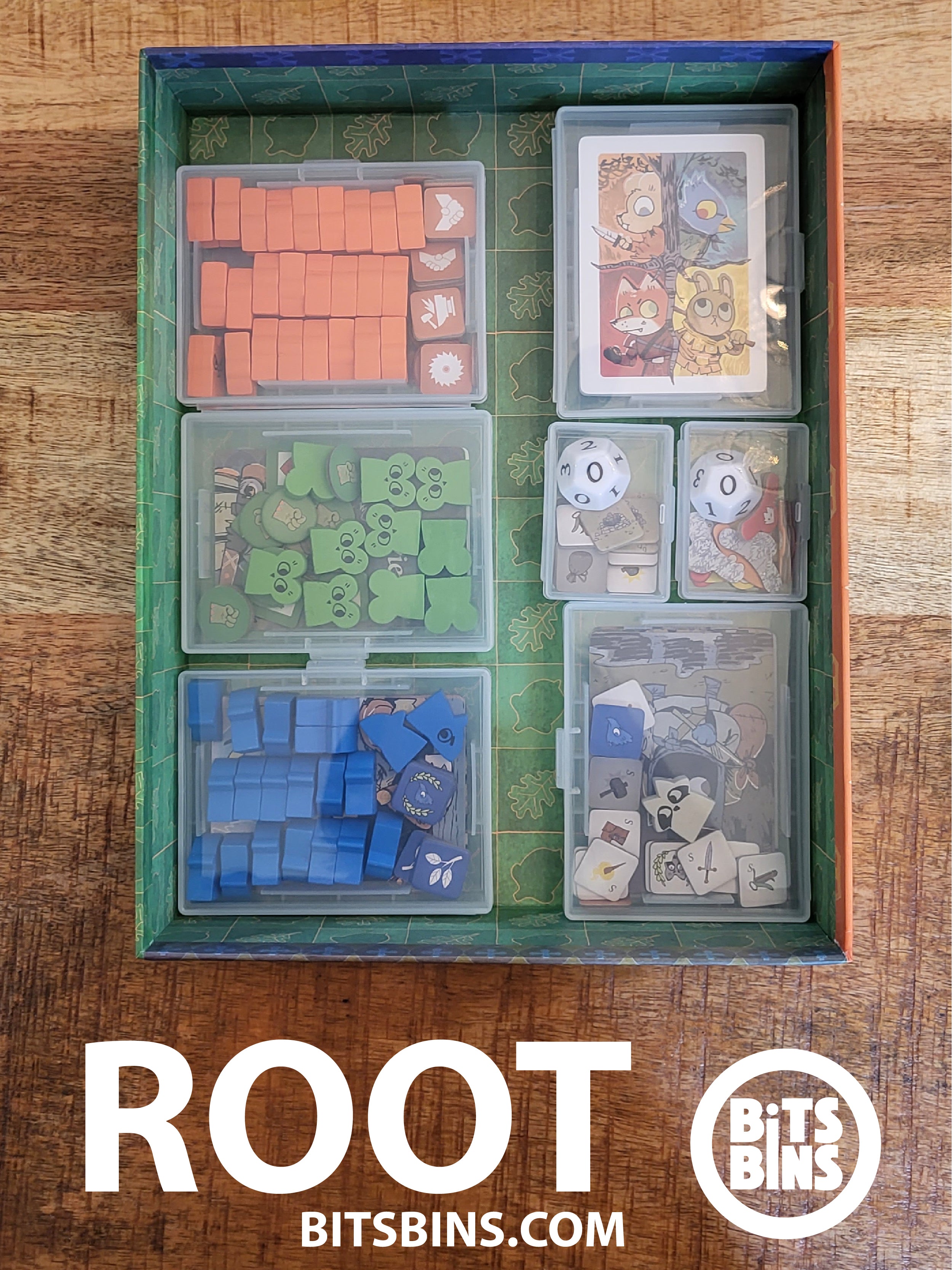 Root Board Game Organizer - BitsBins Storage Solution