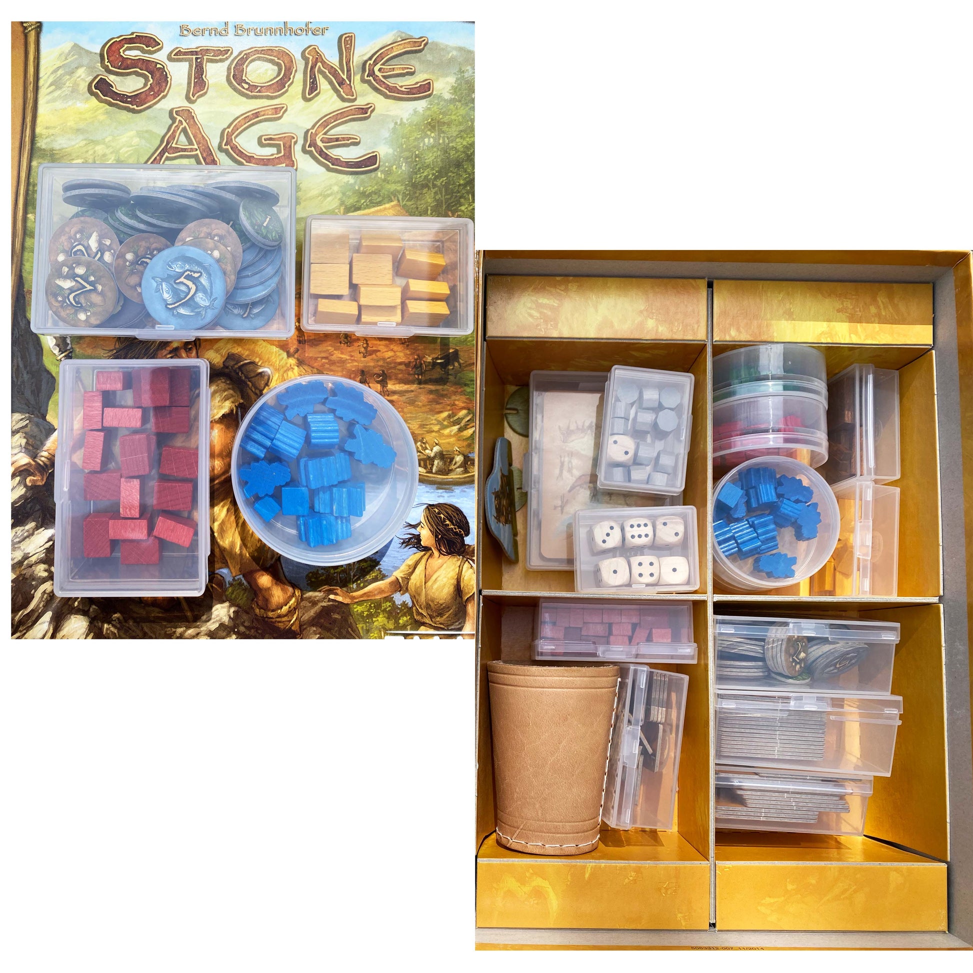 Bits Bins board game organizer organization board game components, storage for meeples, tokens 