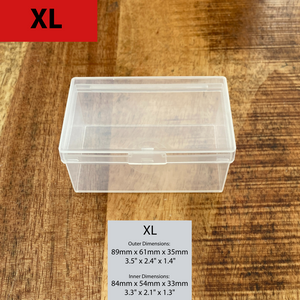 Plastic Storage Boxes-Combo pack of 3 big rectangular transparent